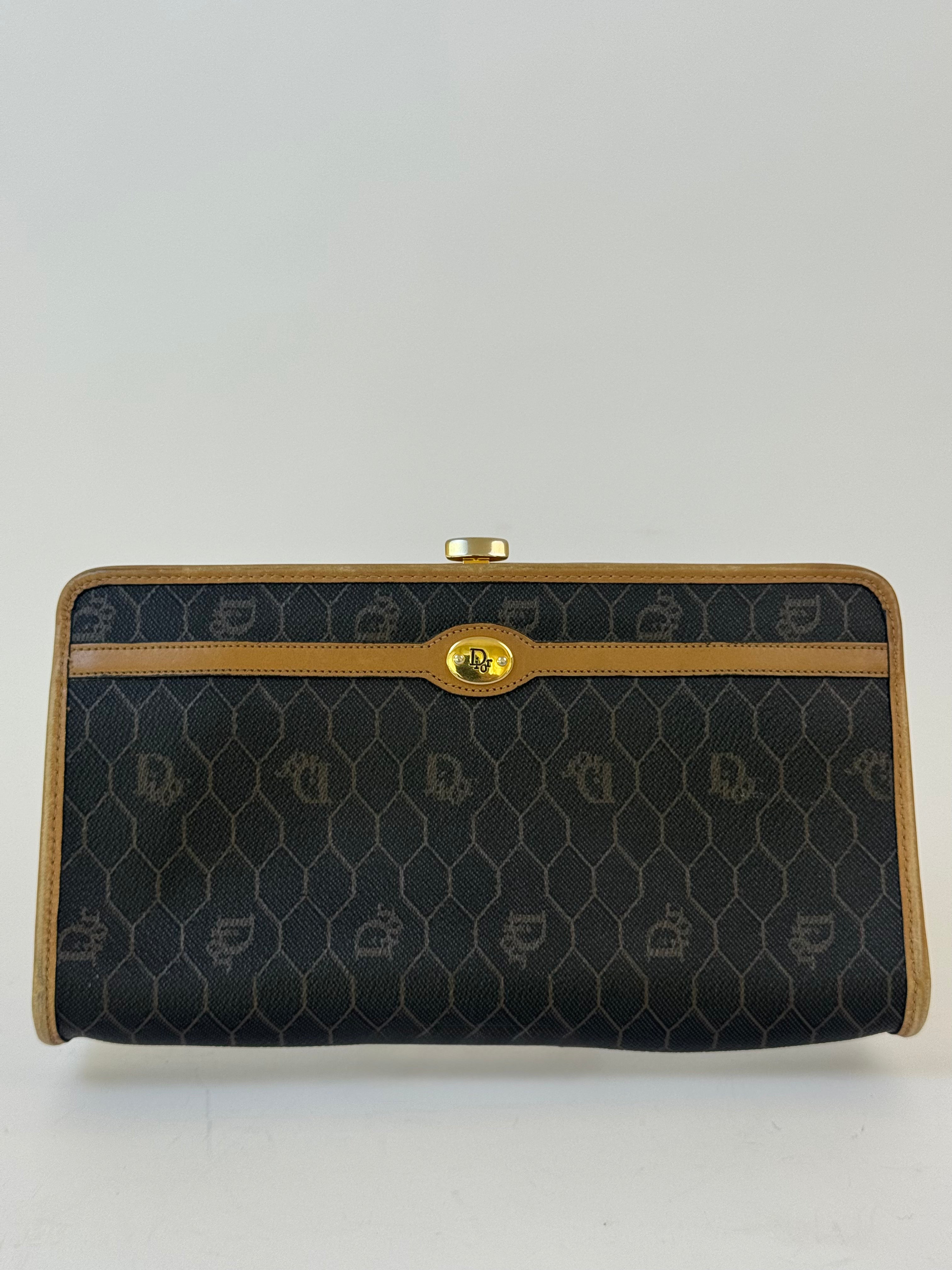 Dior Vintage Canvas Clutch