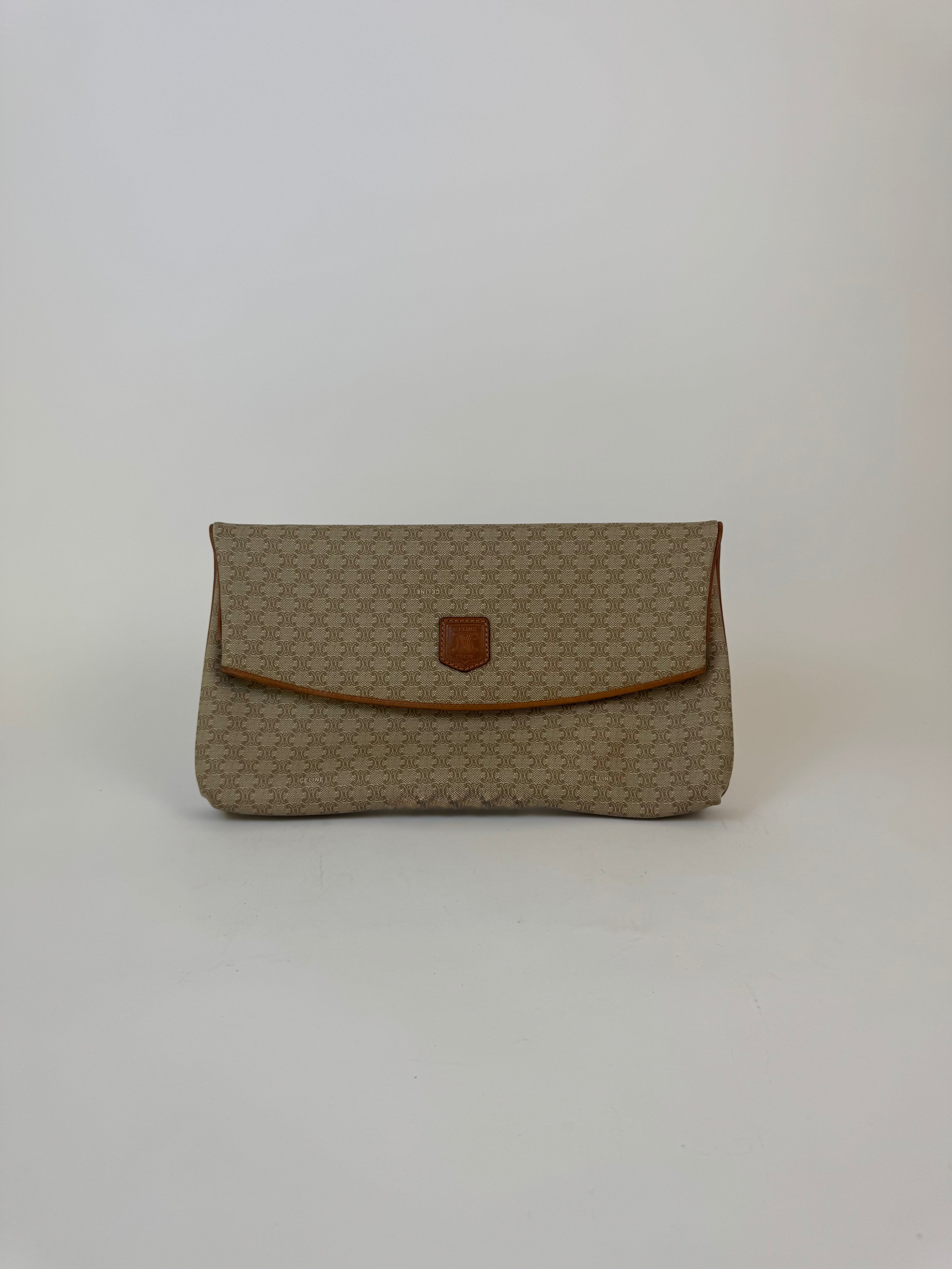Celine Macadam Triomphe Flap Clutch