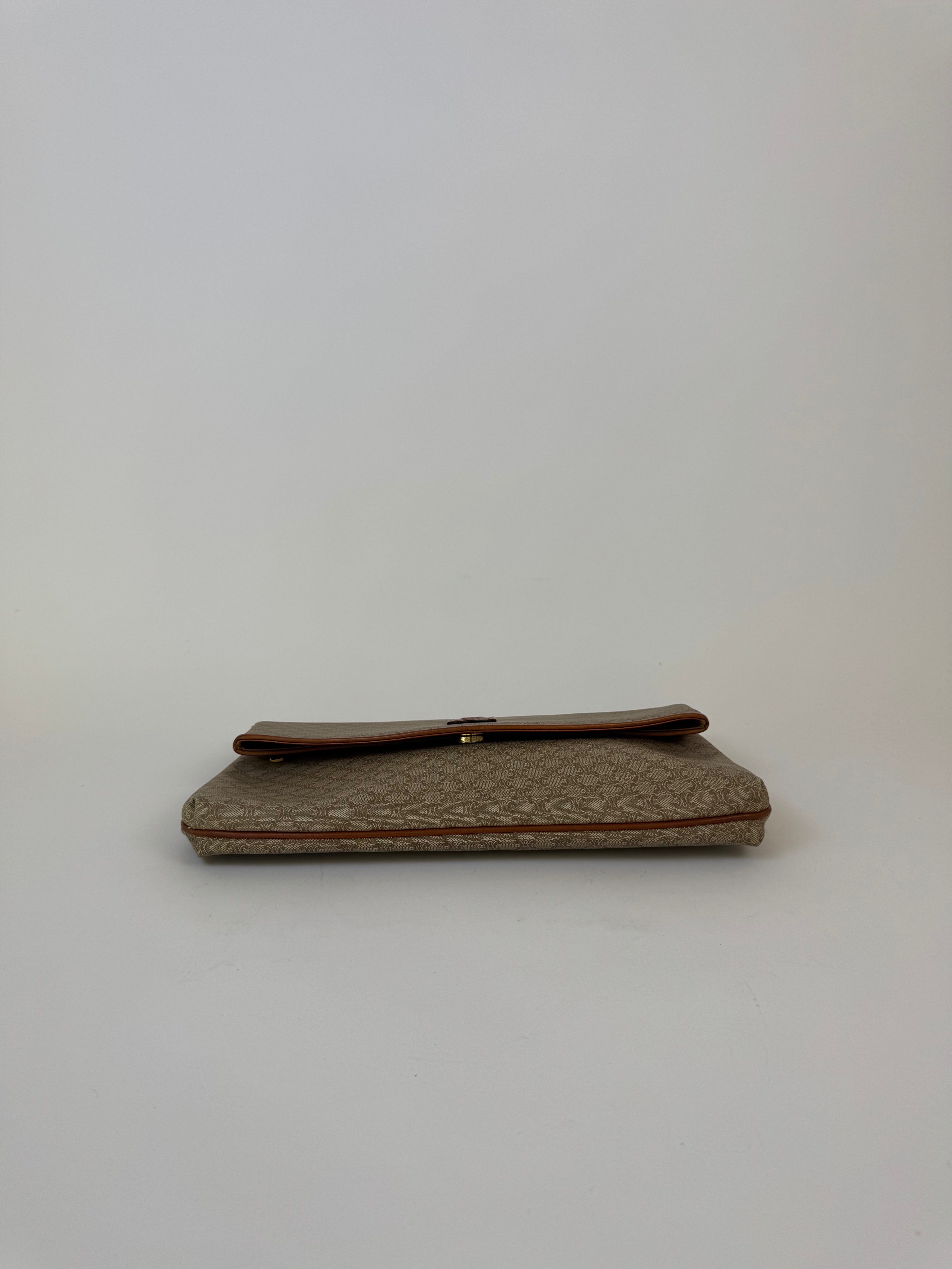 Celine Macadam Triomphe Flap Clutch