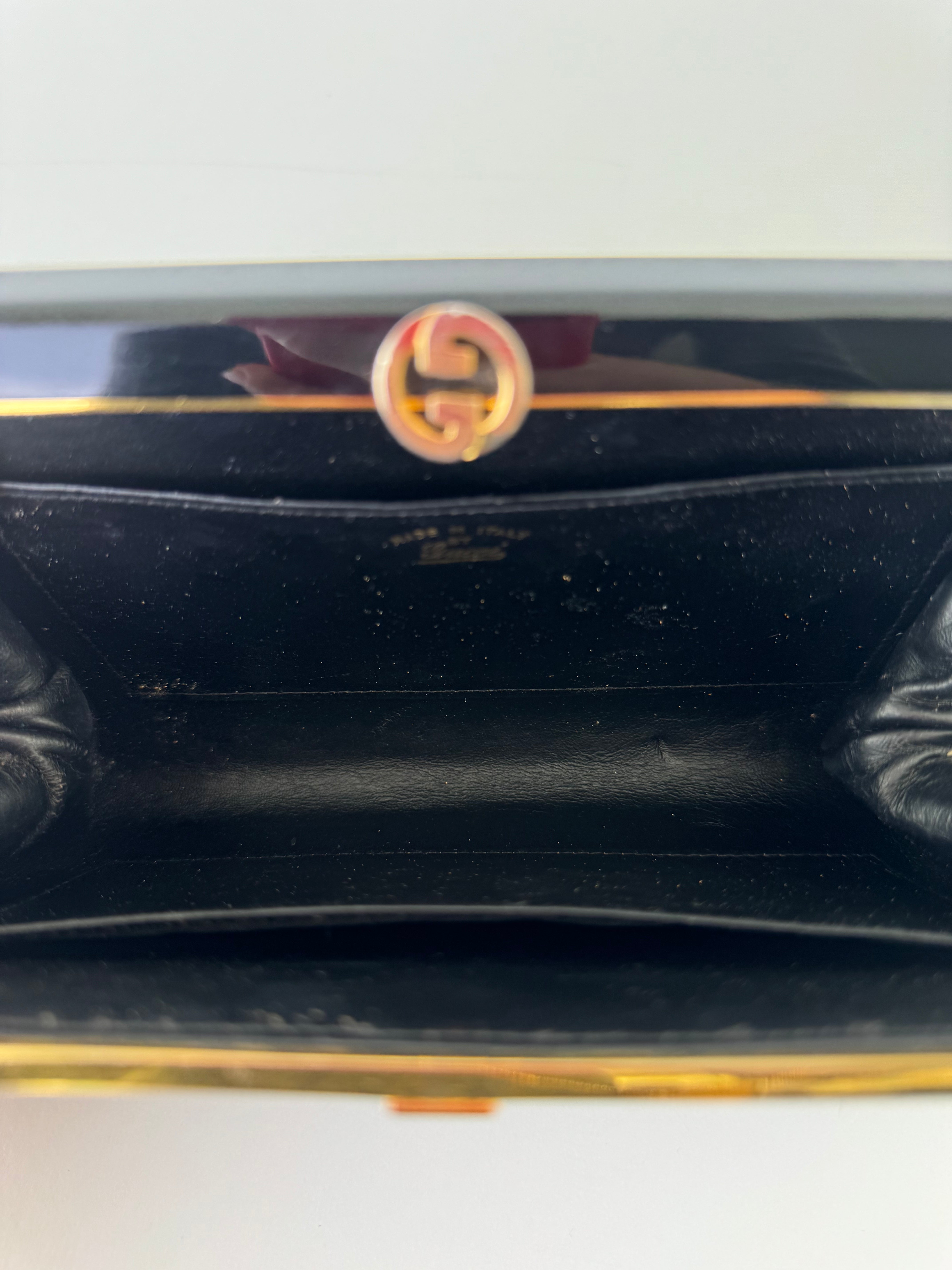 Gucci Black Lizard Clutch