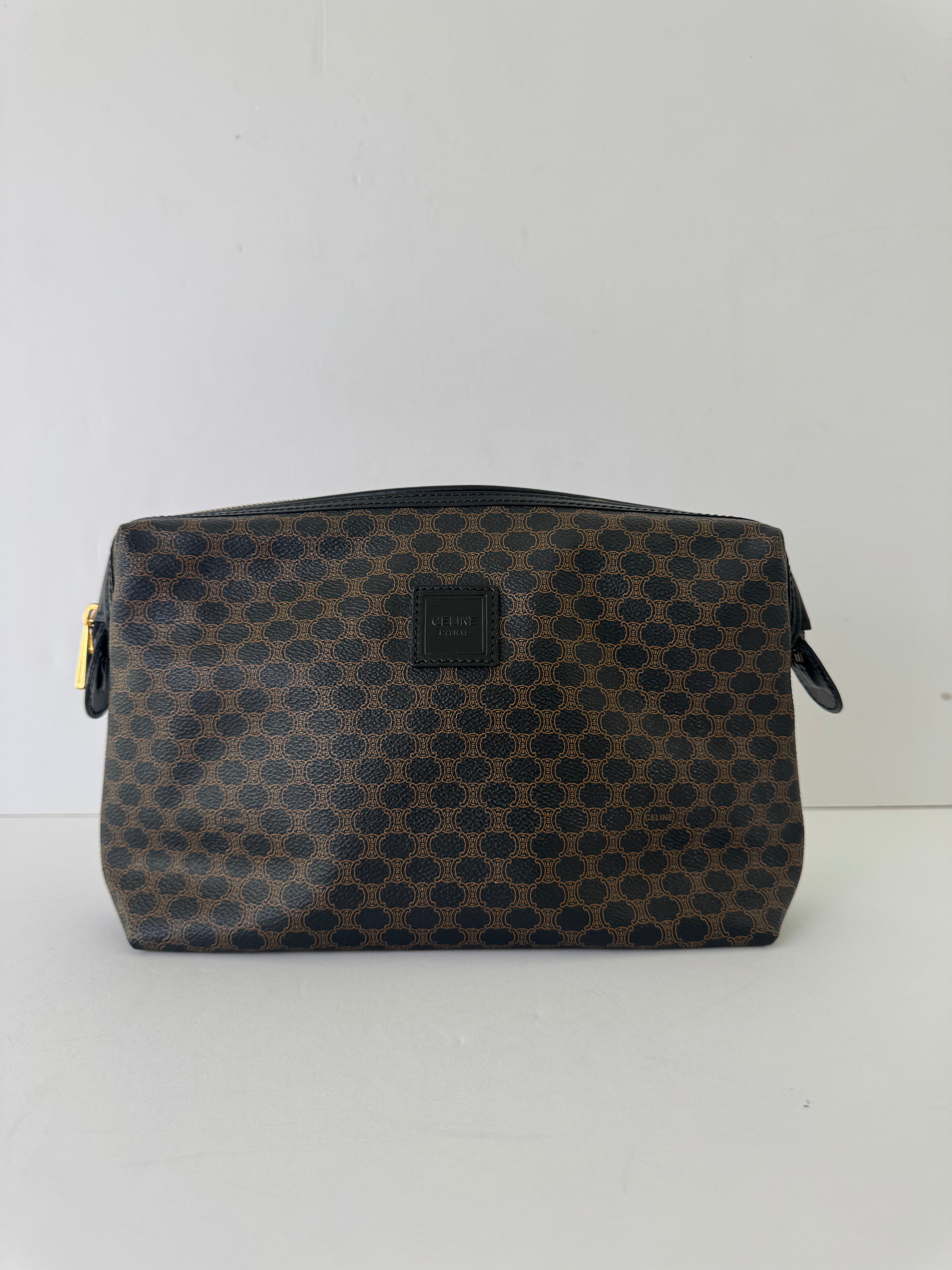 Celine Black Macadam Pouch Large