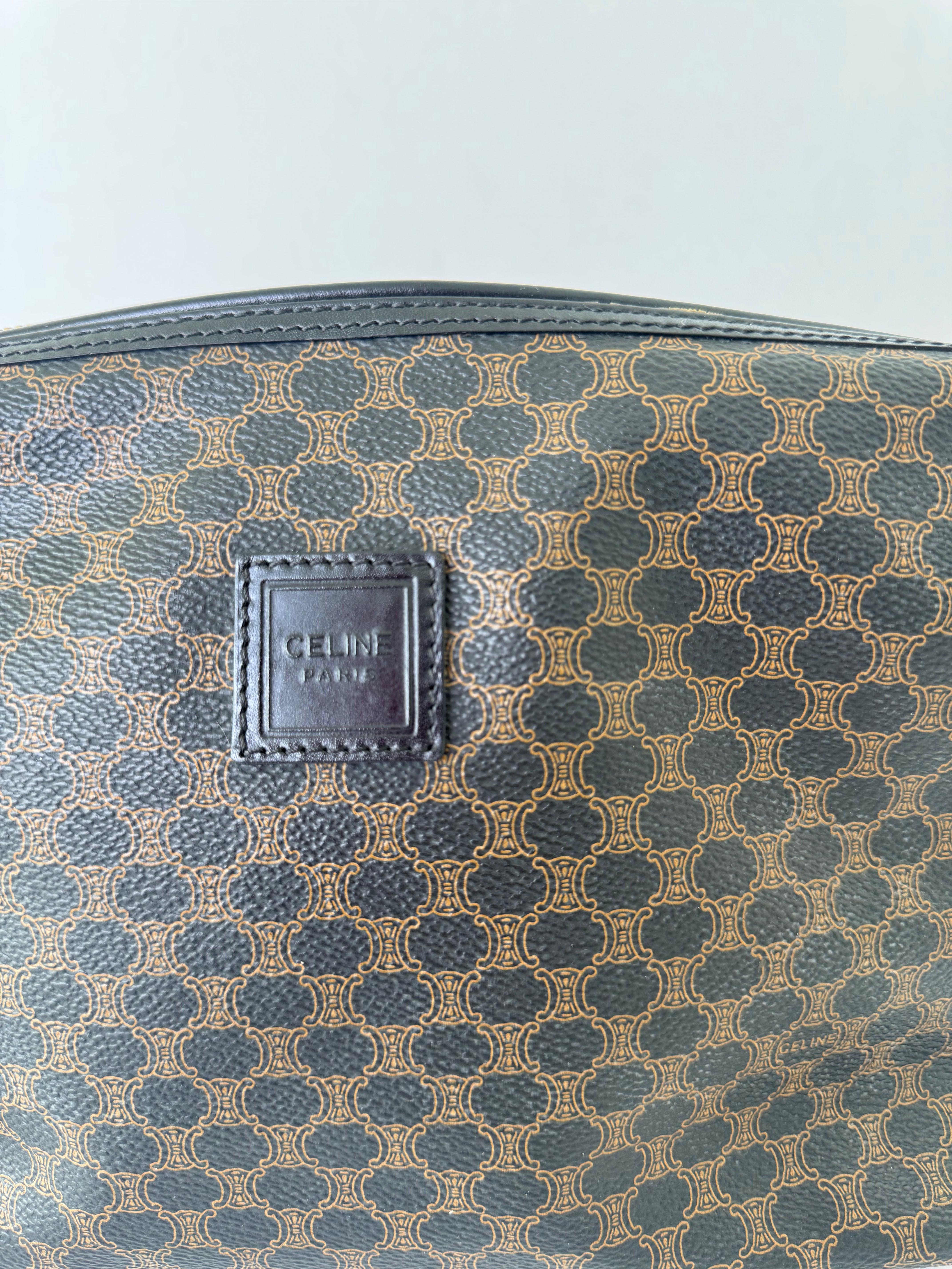 Celine Black Macadam Pouch Large