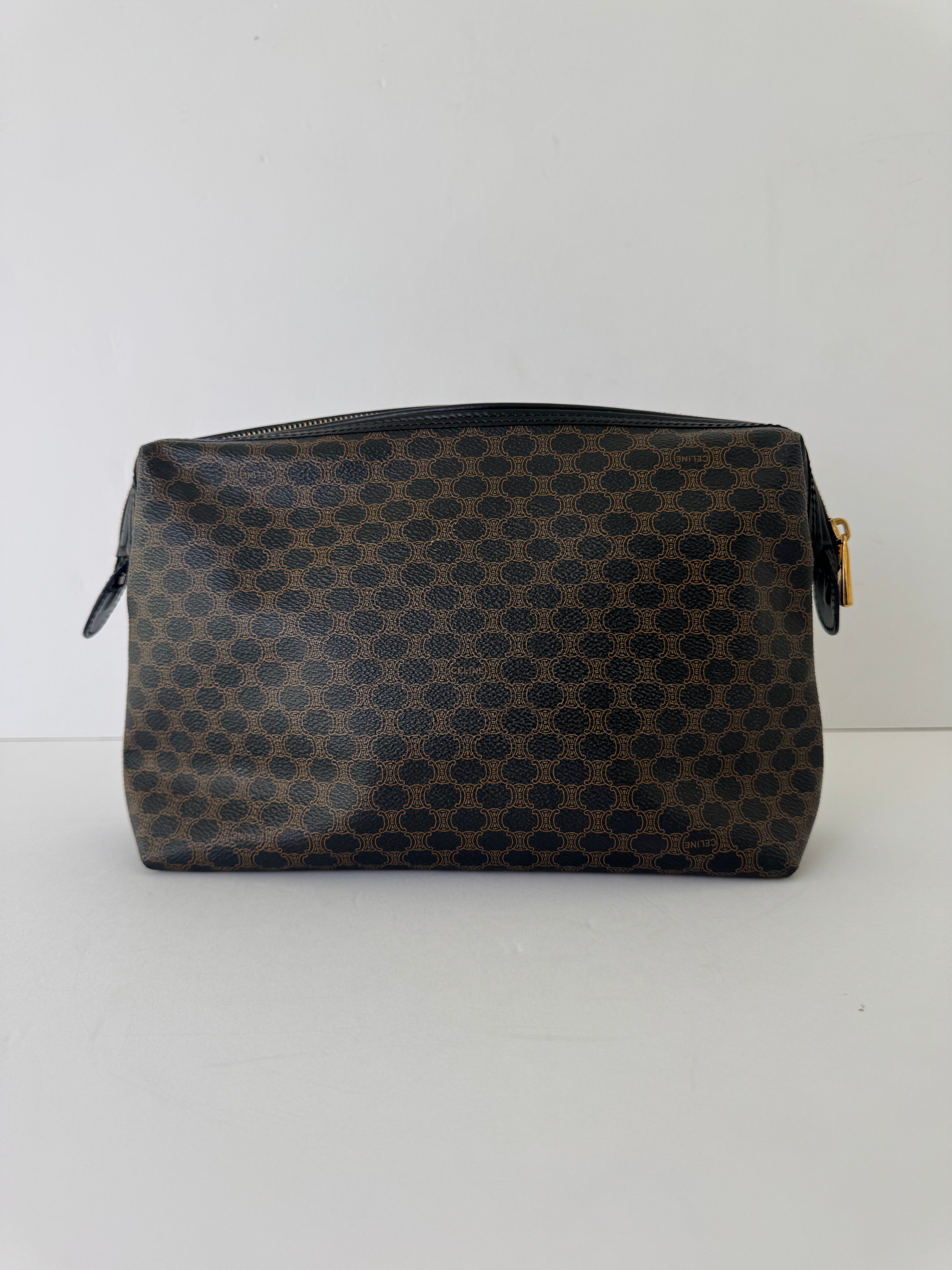 Celine Black Macadam Pouch Large