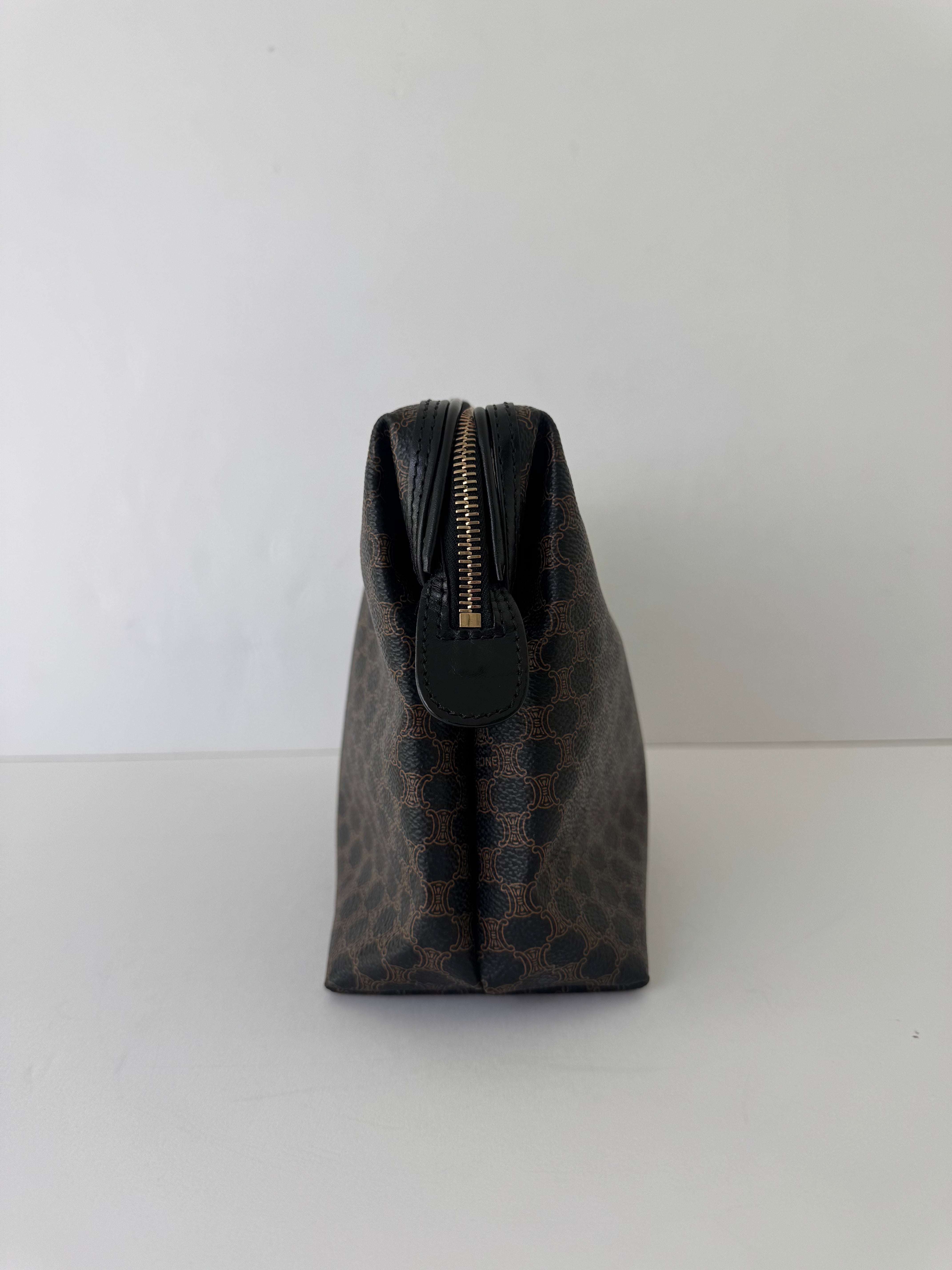 Celine Black Macadam Pouch Large