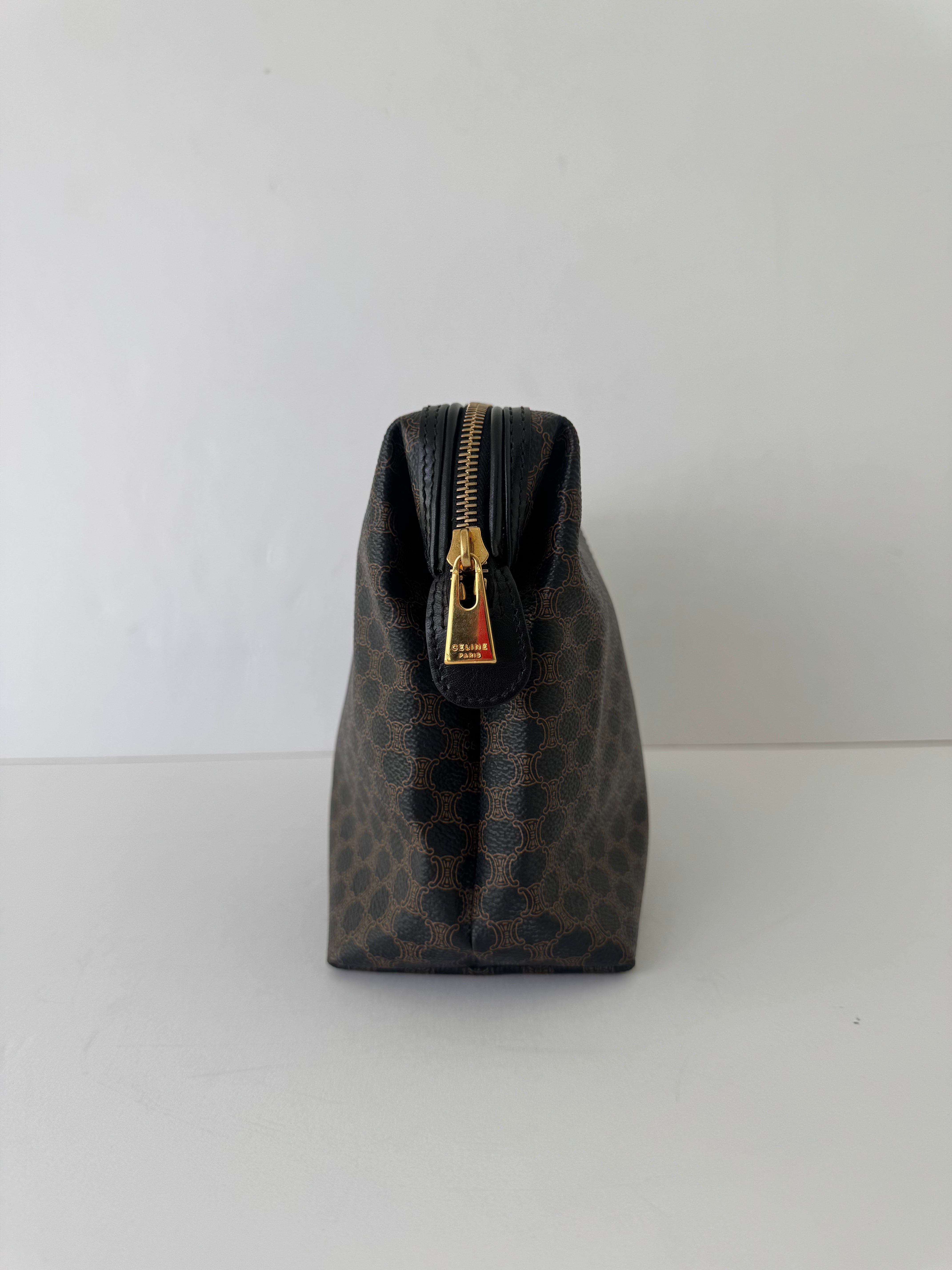 Celine Black Macadam Pouch Large