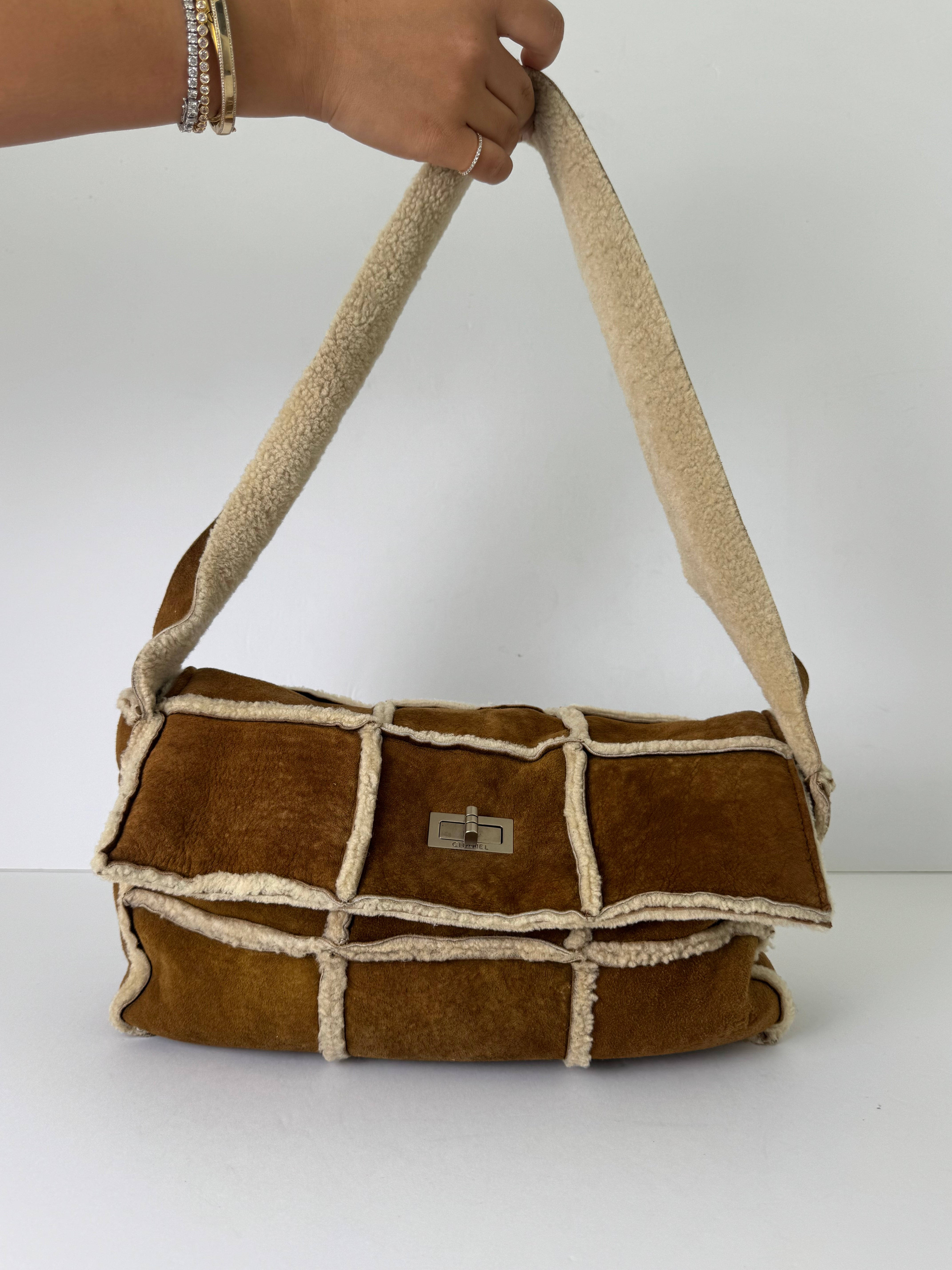 Chanel Vintage Shearling Flap Bag