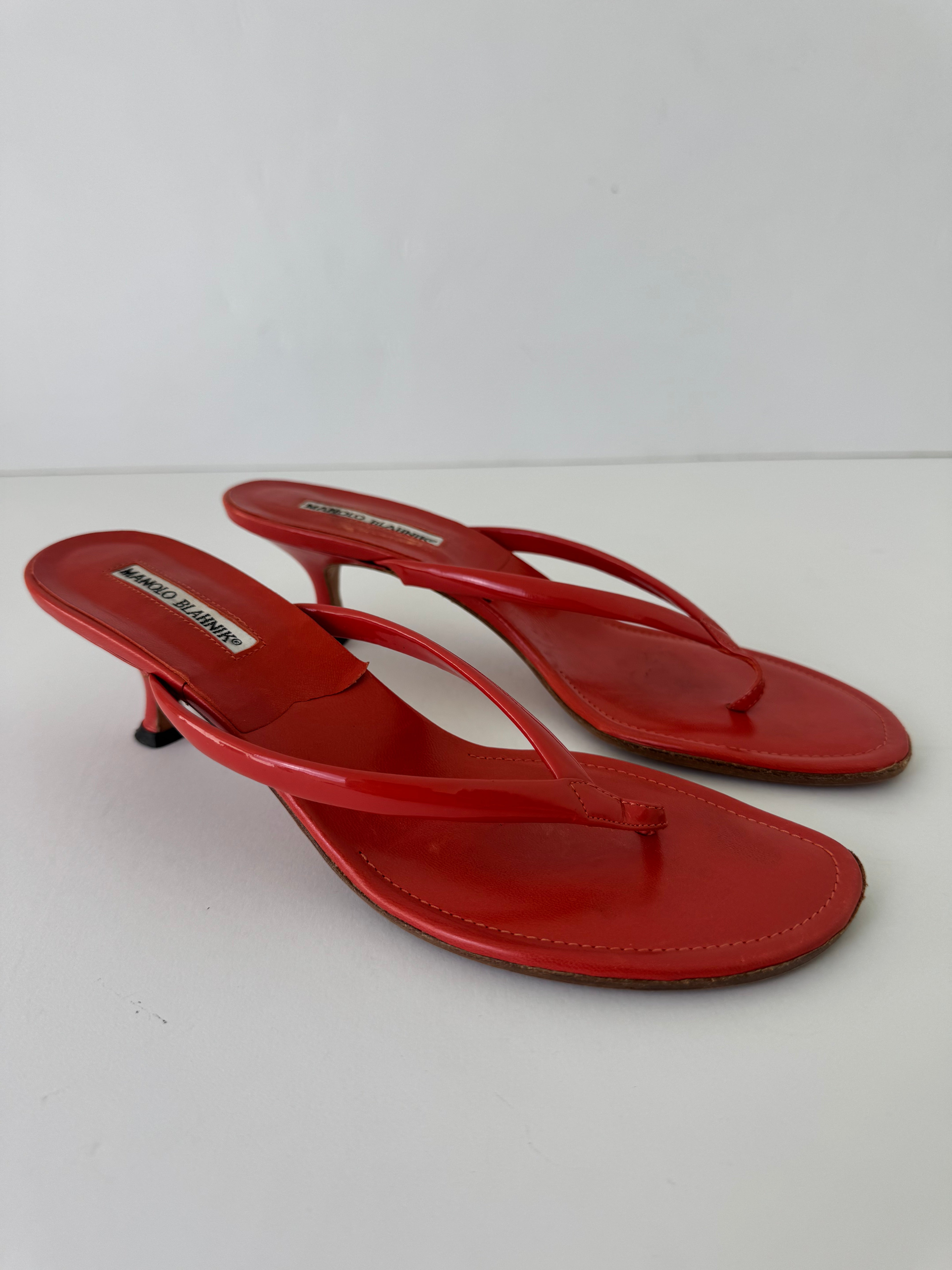 Manolo Blahnik Thong Sandals 39