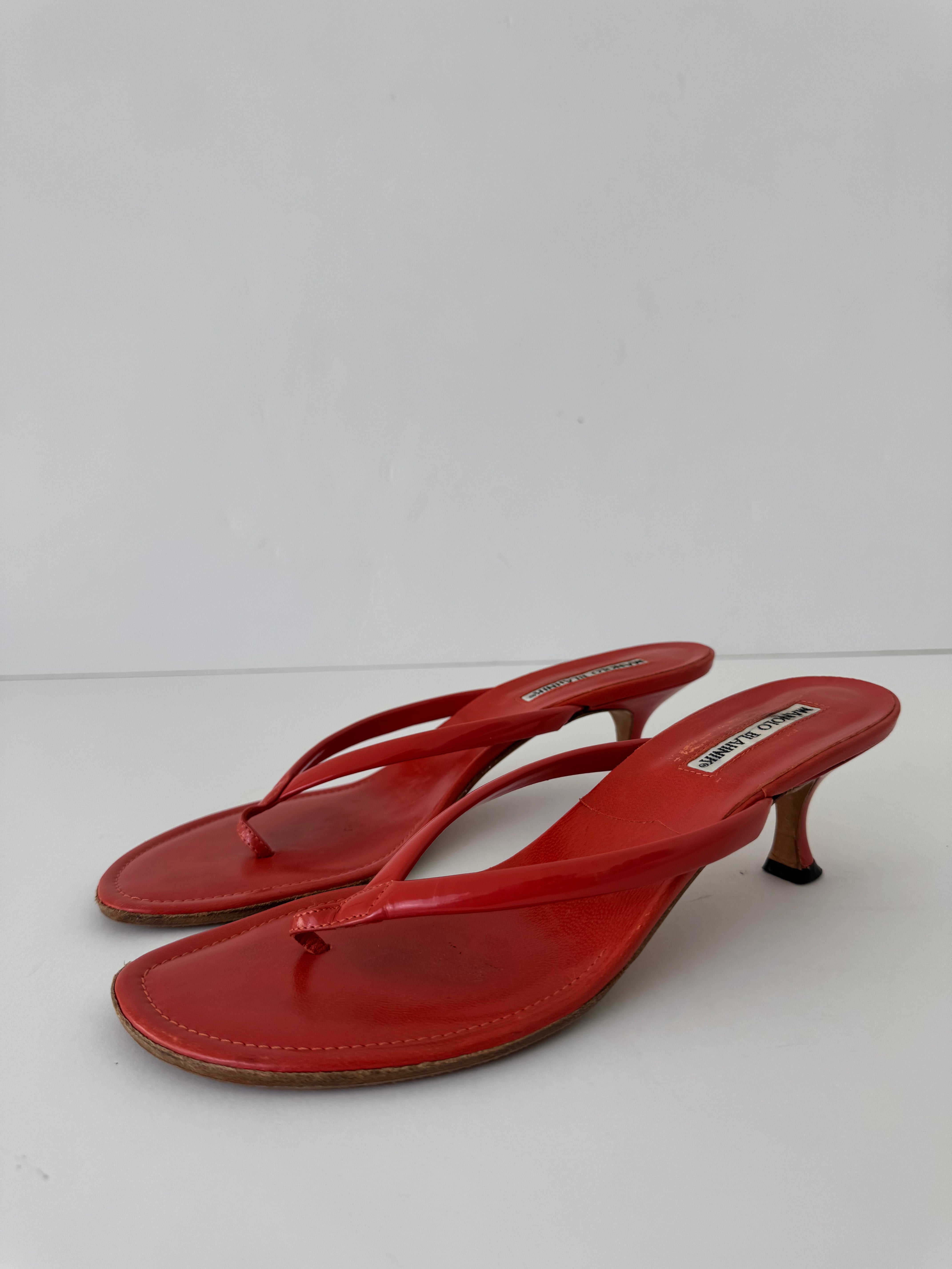 Manolo Blahnik Thong Sandals 39