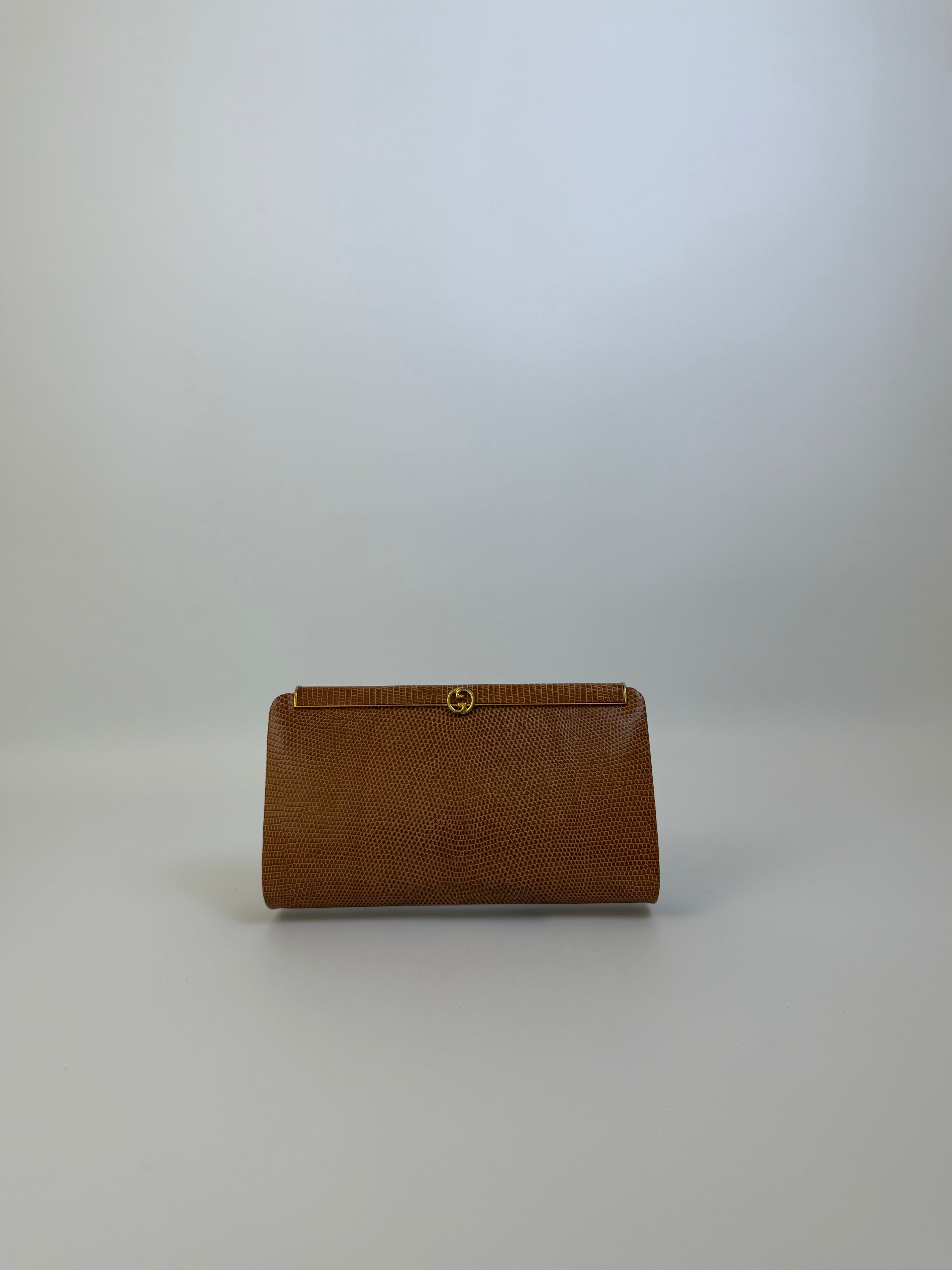 Gucci Vintage Lizard Clutch