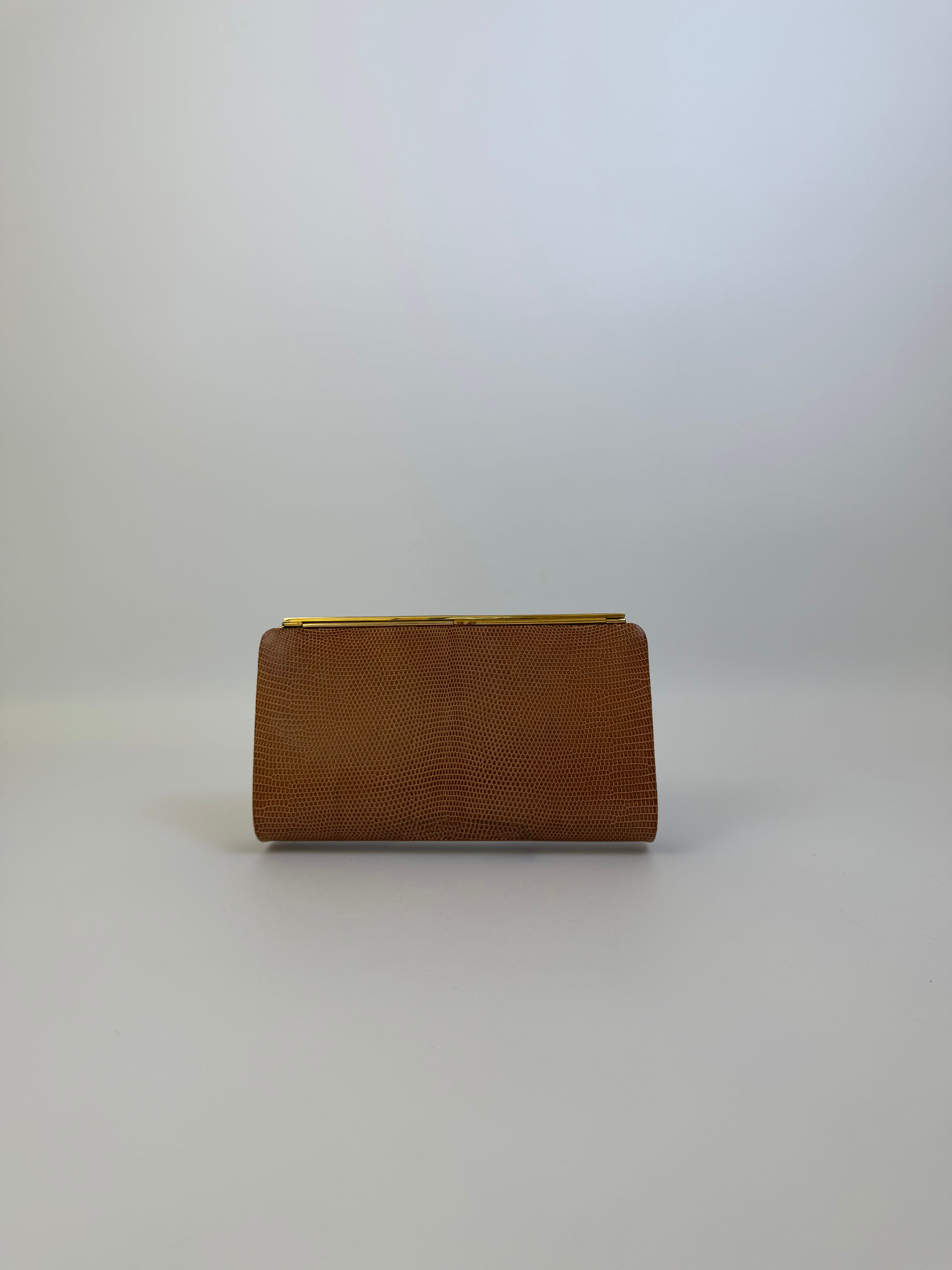 Gucci Vintage Lizard Clutch