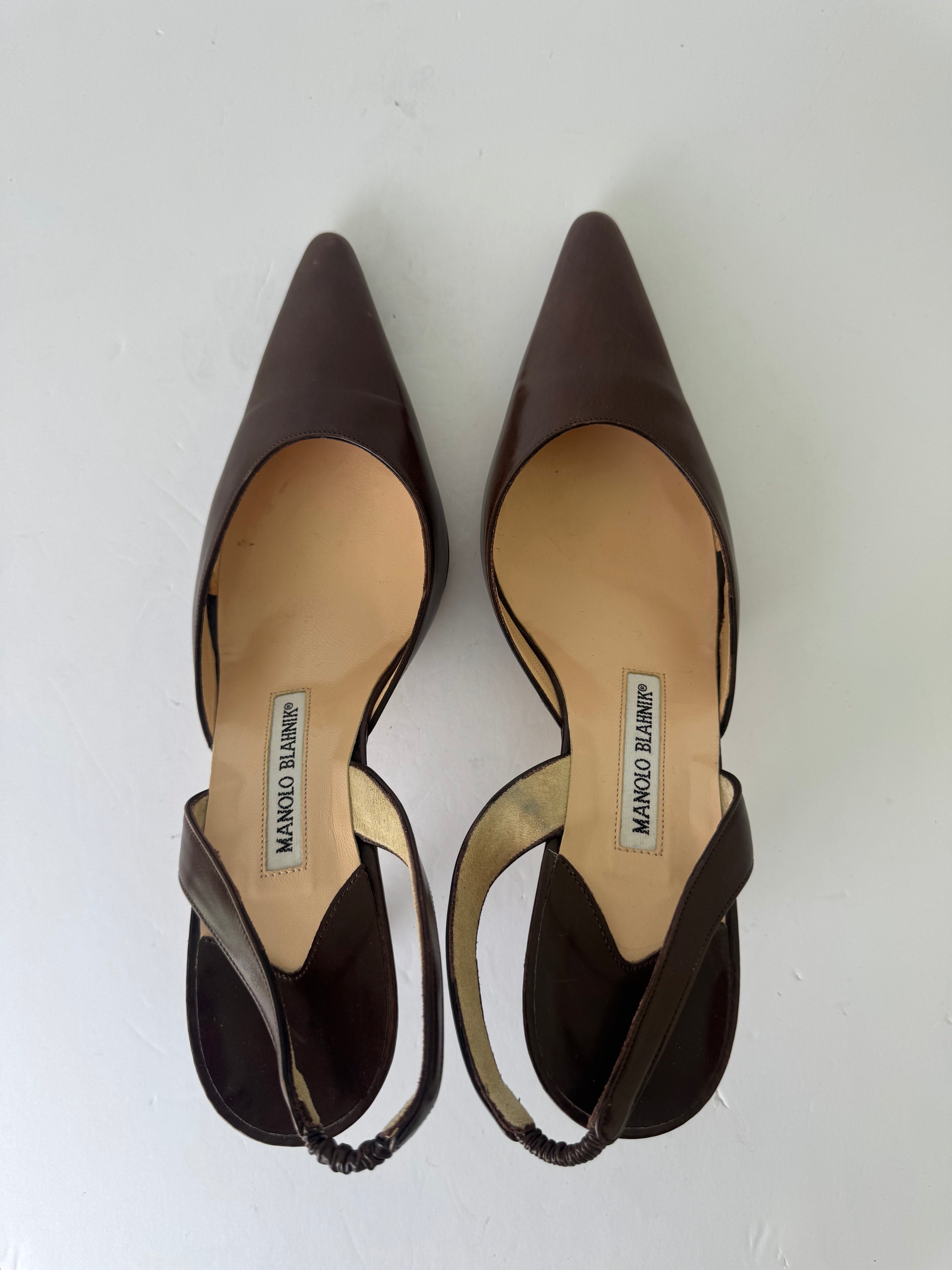 Manolo Blahnik Vintage Slingbacks 39.5