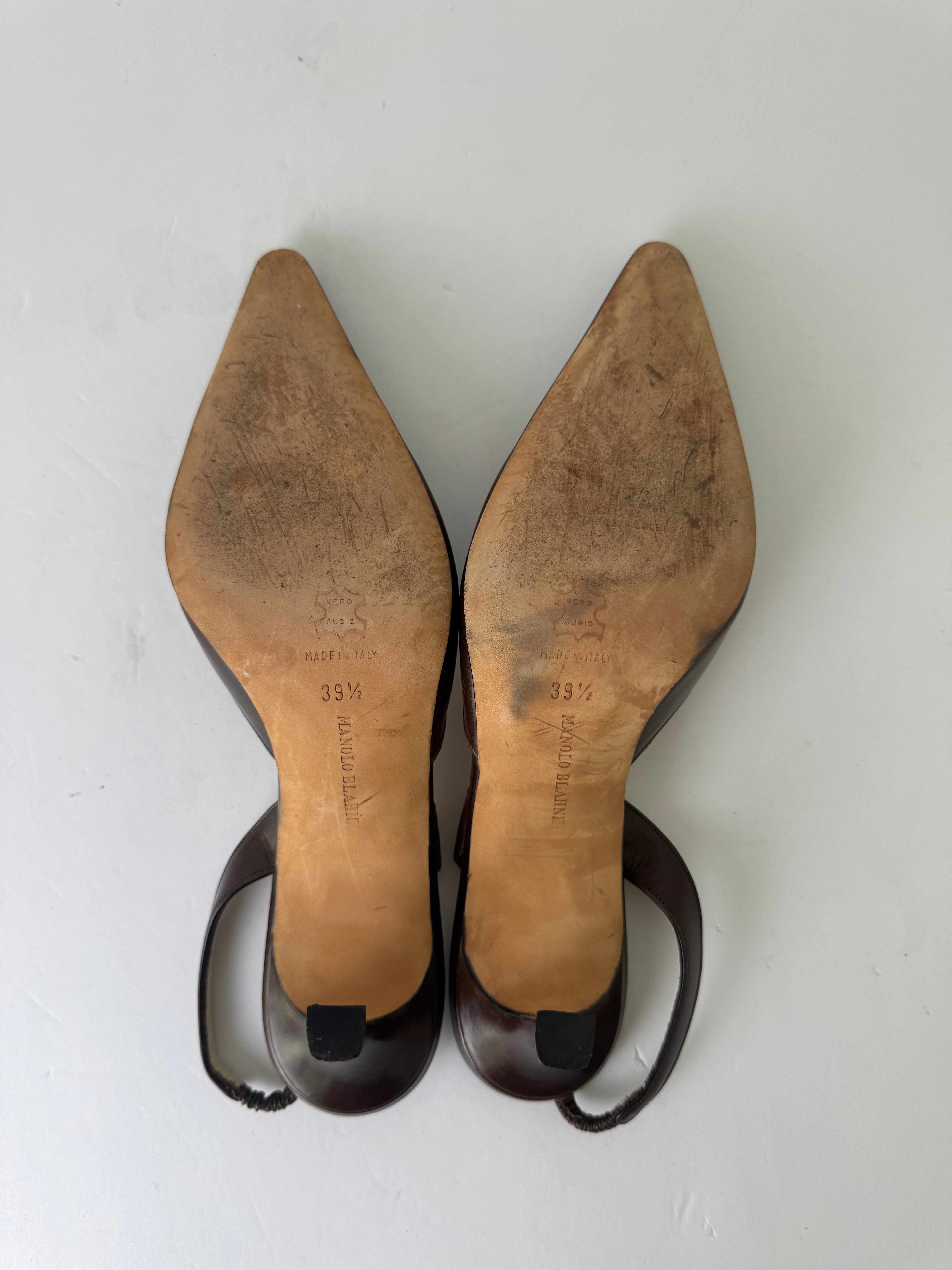 Manolo Blahnik Vintage Slingbacks 39.5