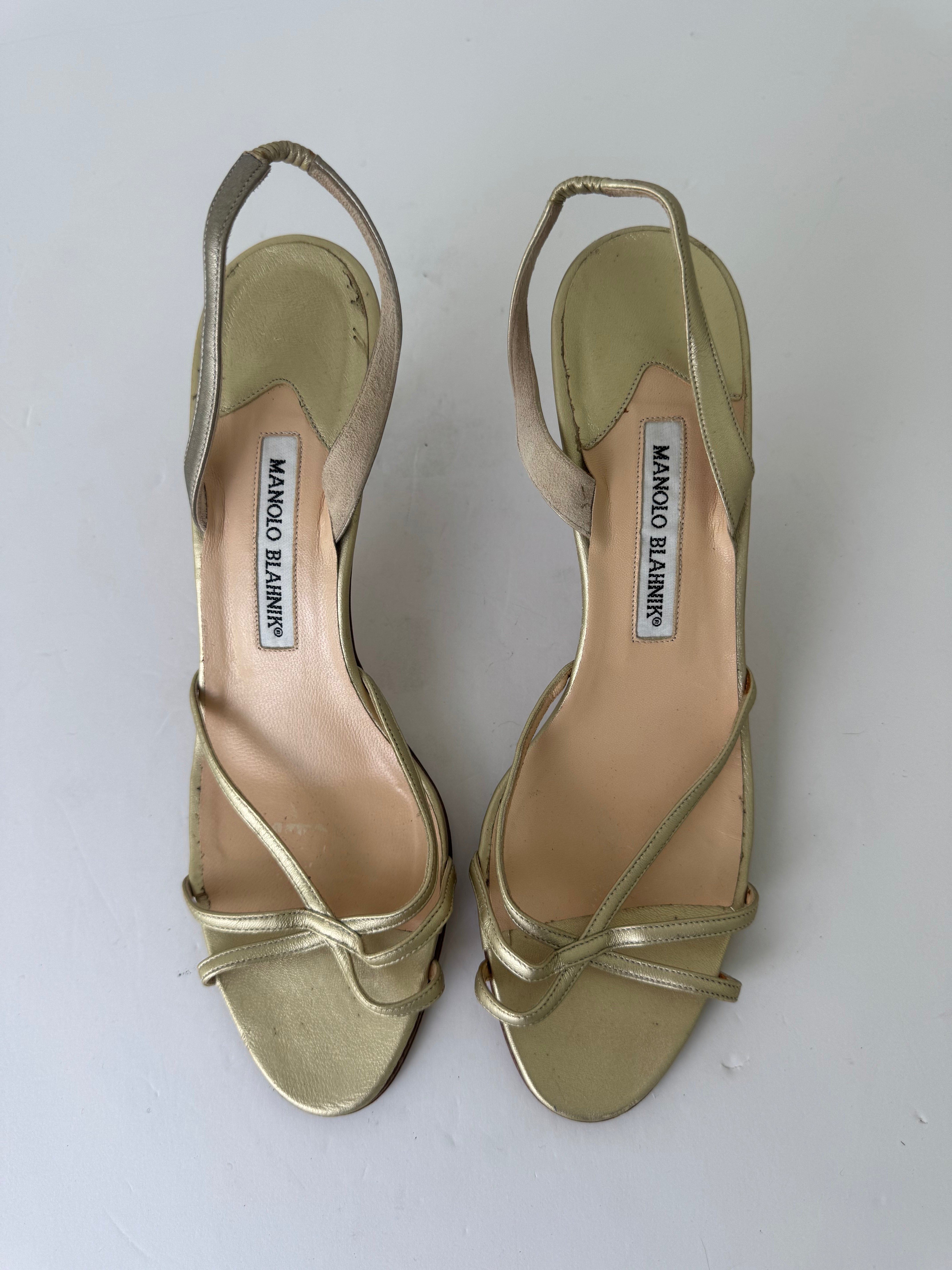 Manolo Blahnik Vintage Slingbacks 39