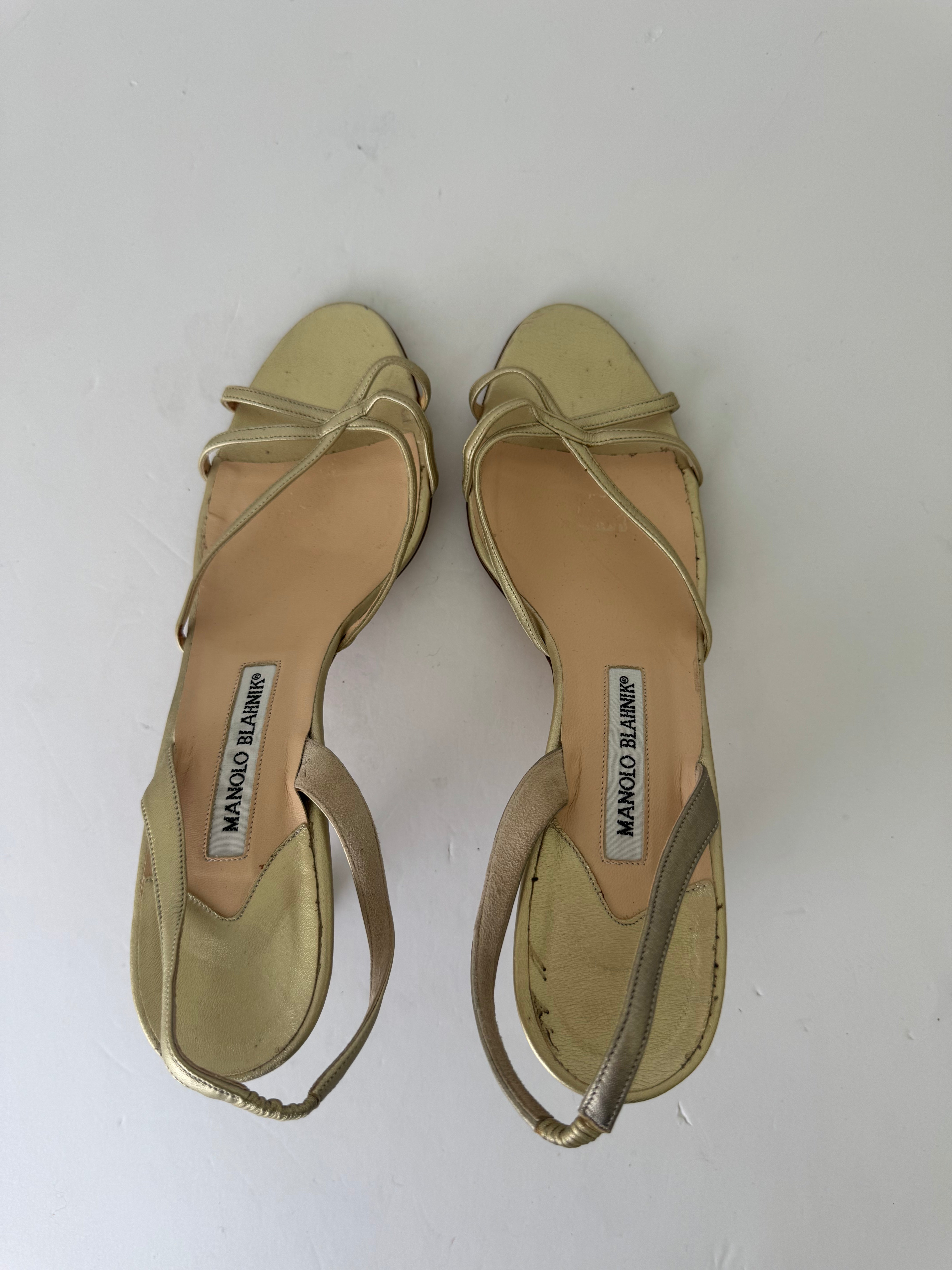 Manolo Blahnik Vintage Slingbacks 39