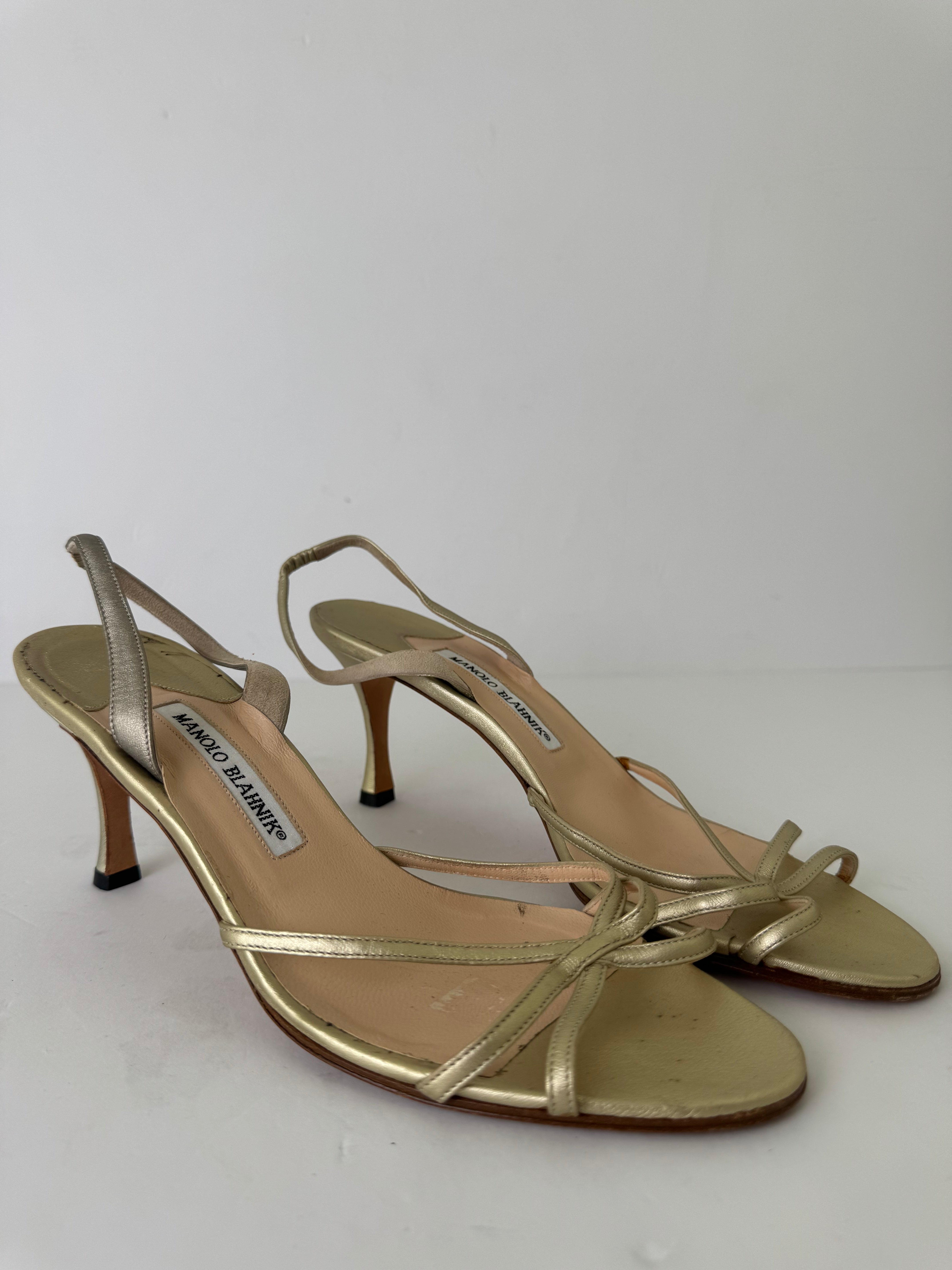 Manolo Blahnik Vintage Slingbacks 39