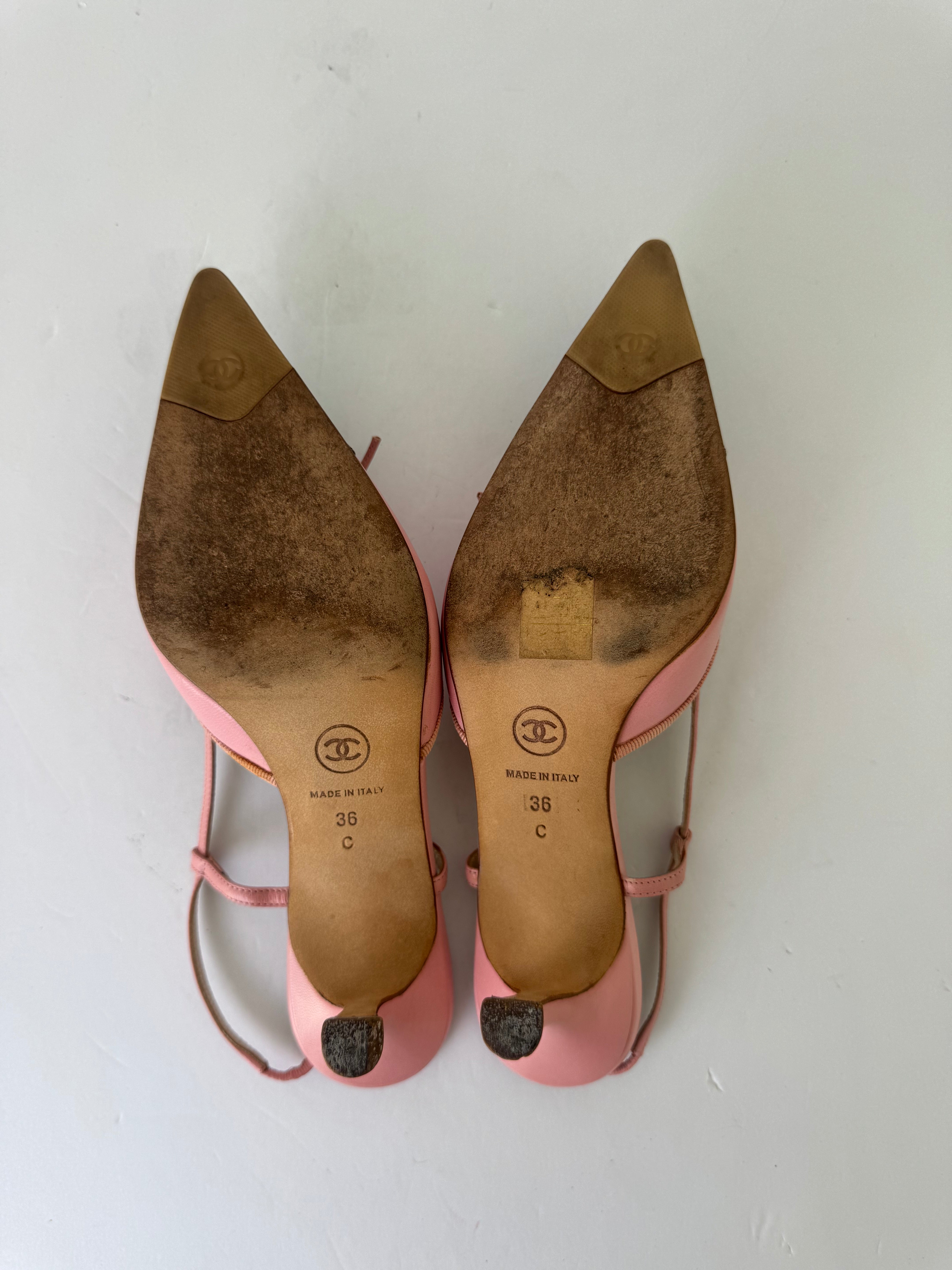 Chanel Vintage Slingbacks 36