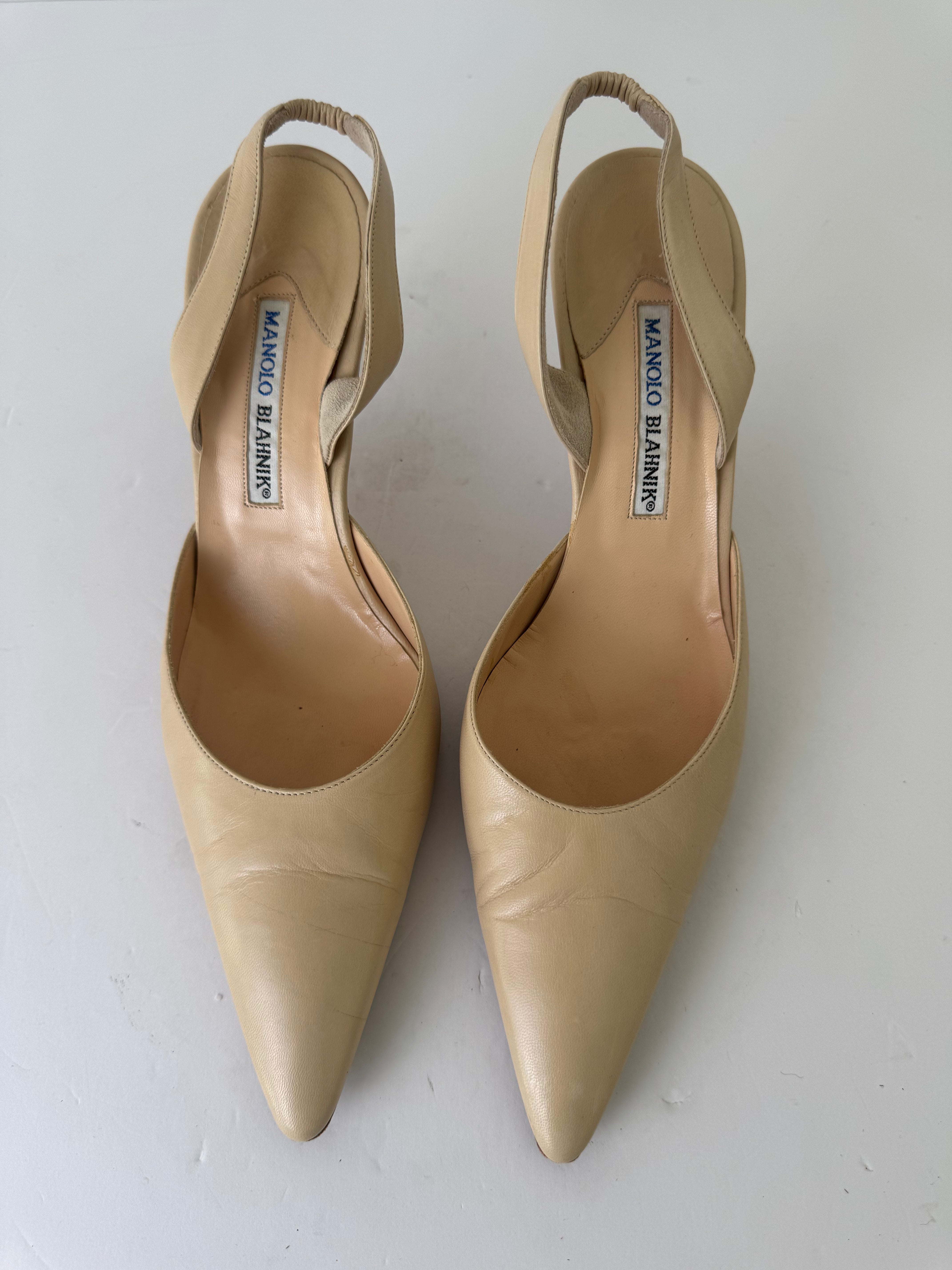Manolo Blahnik Vintage Slingbacks 41