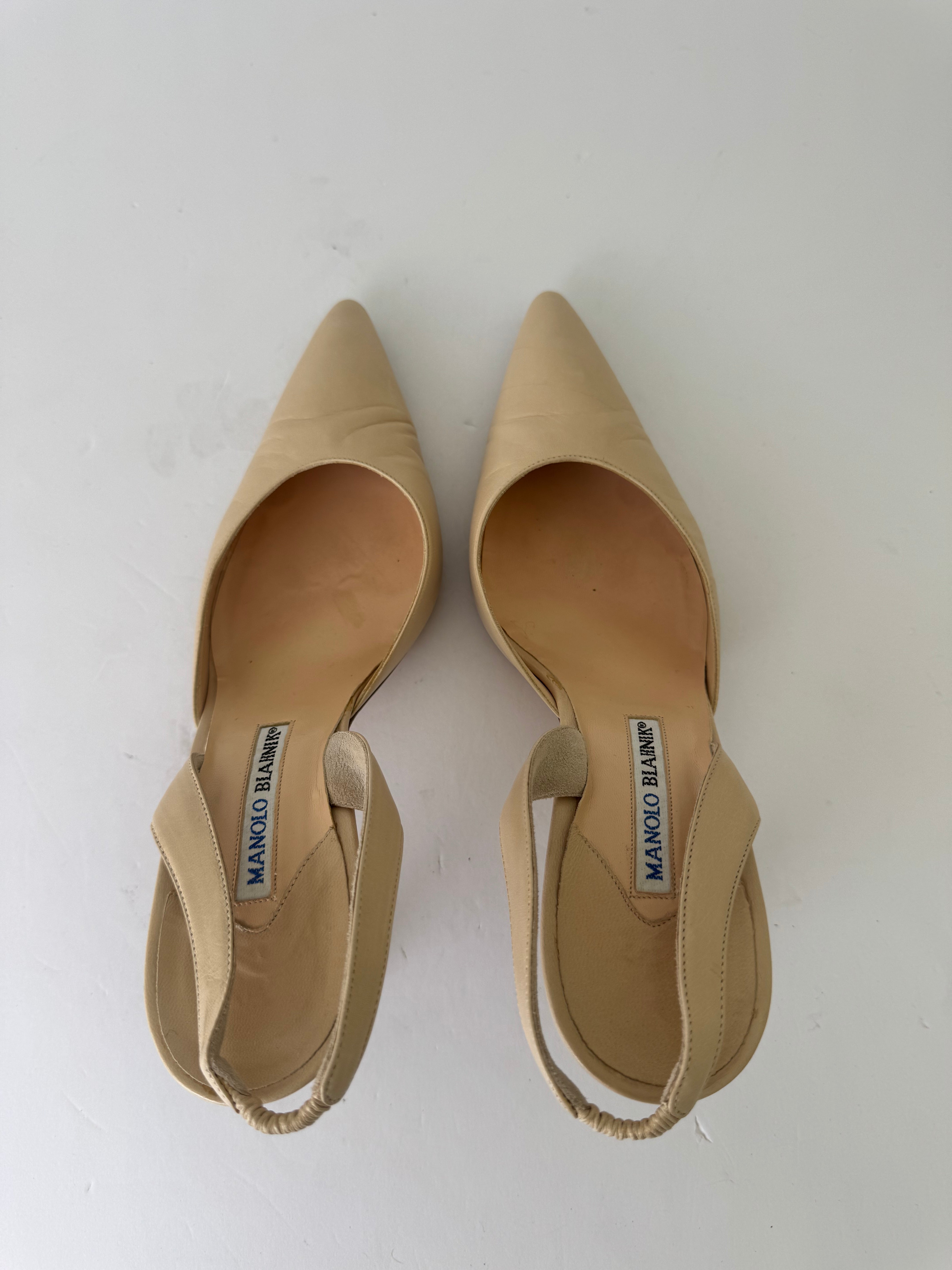 Manolo Blahnik Vintage Slingbacks 41