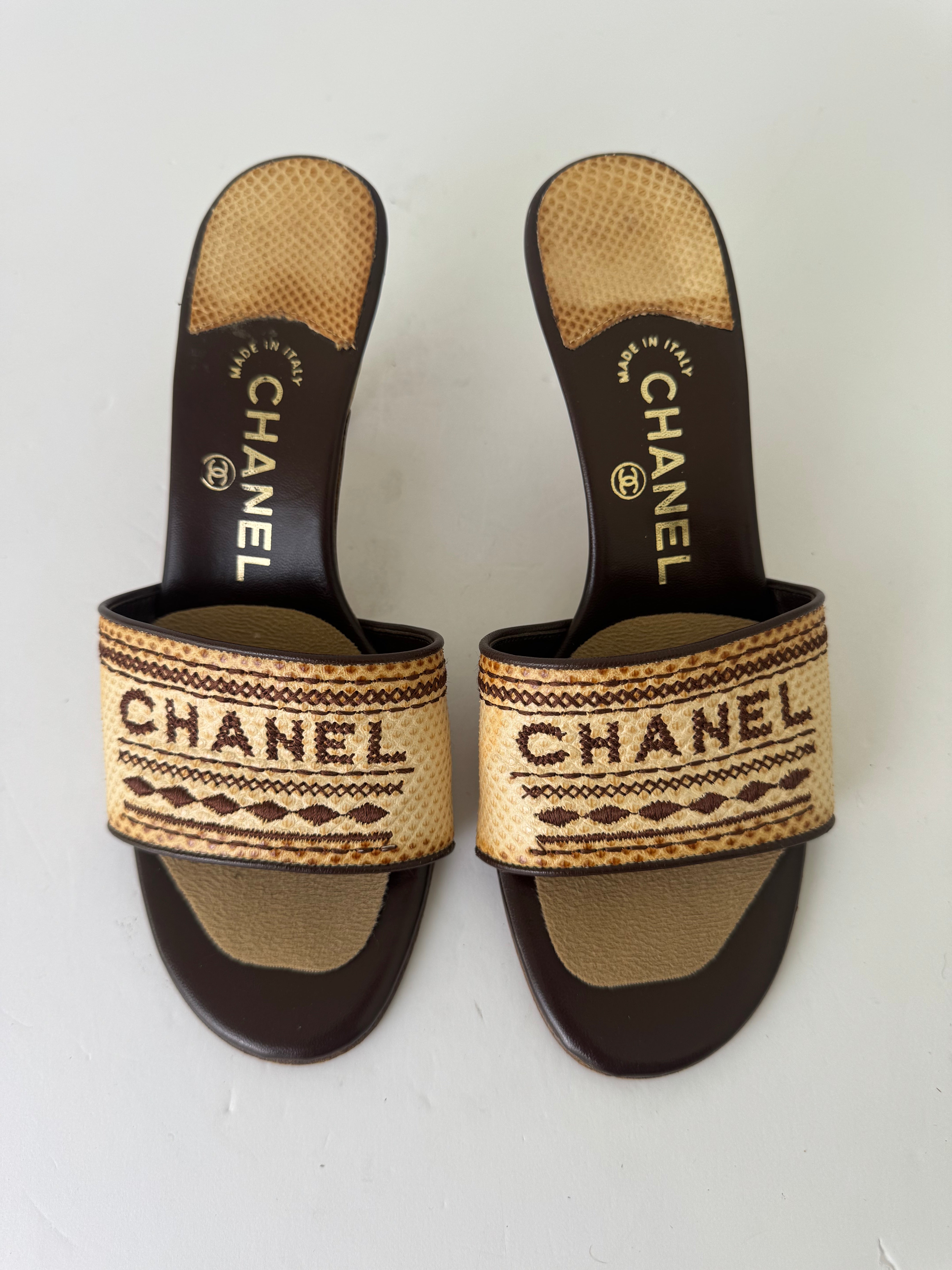 Chanel Vintage Mules 38
