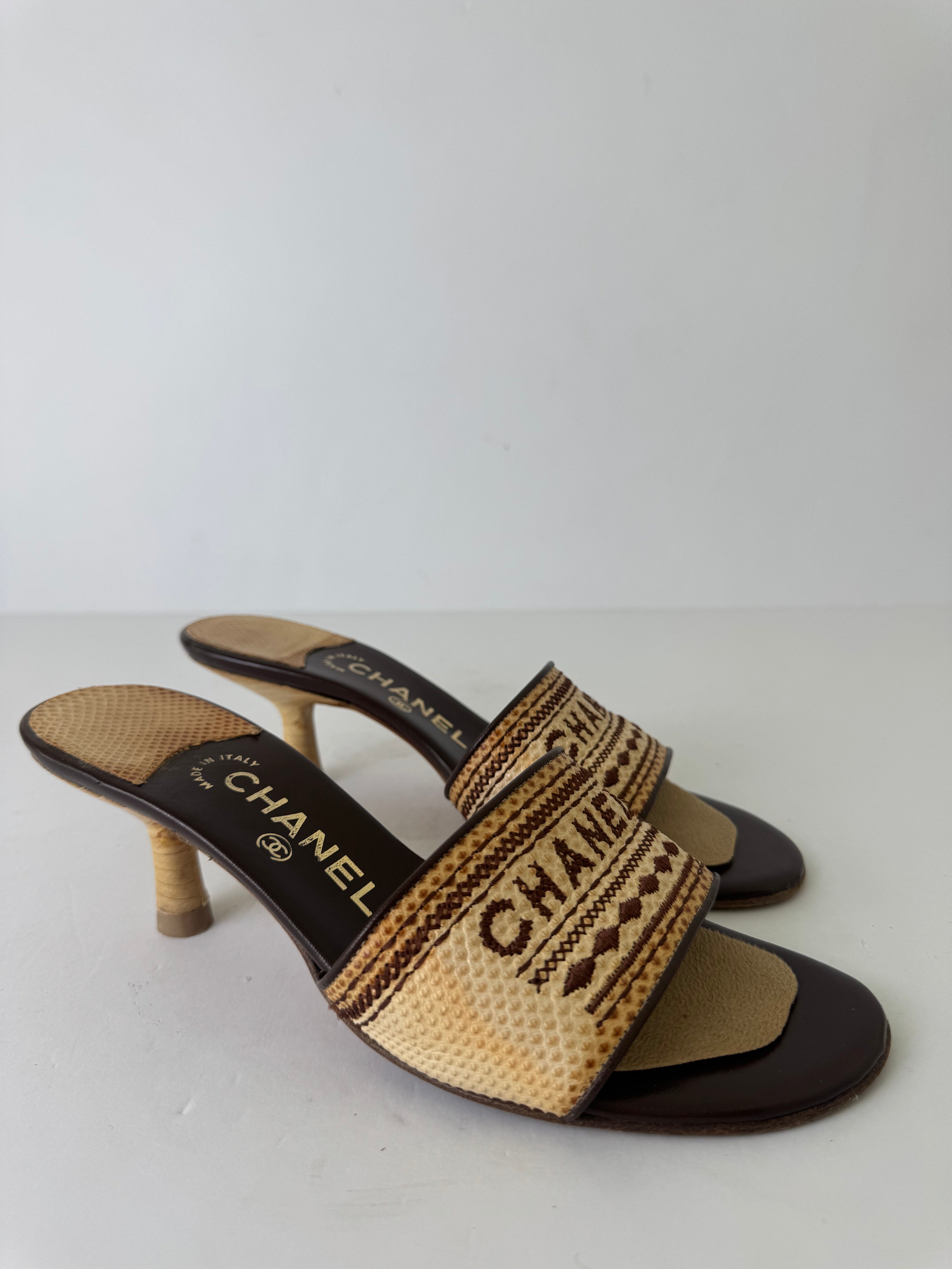 Chanel Vintage Mules 38