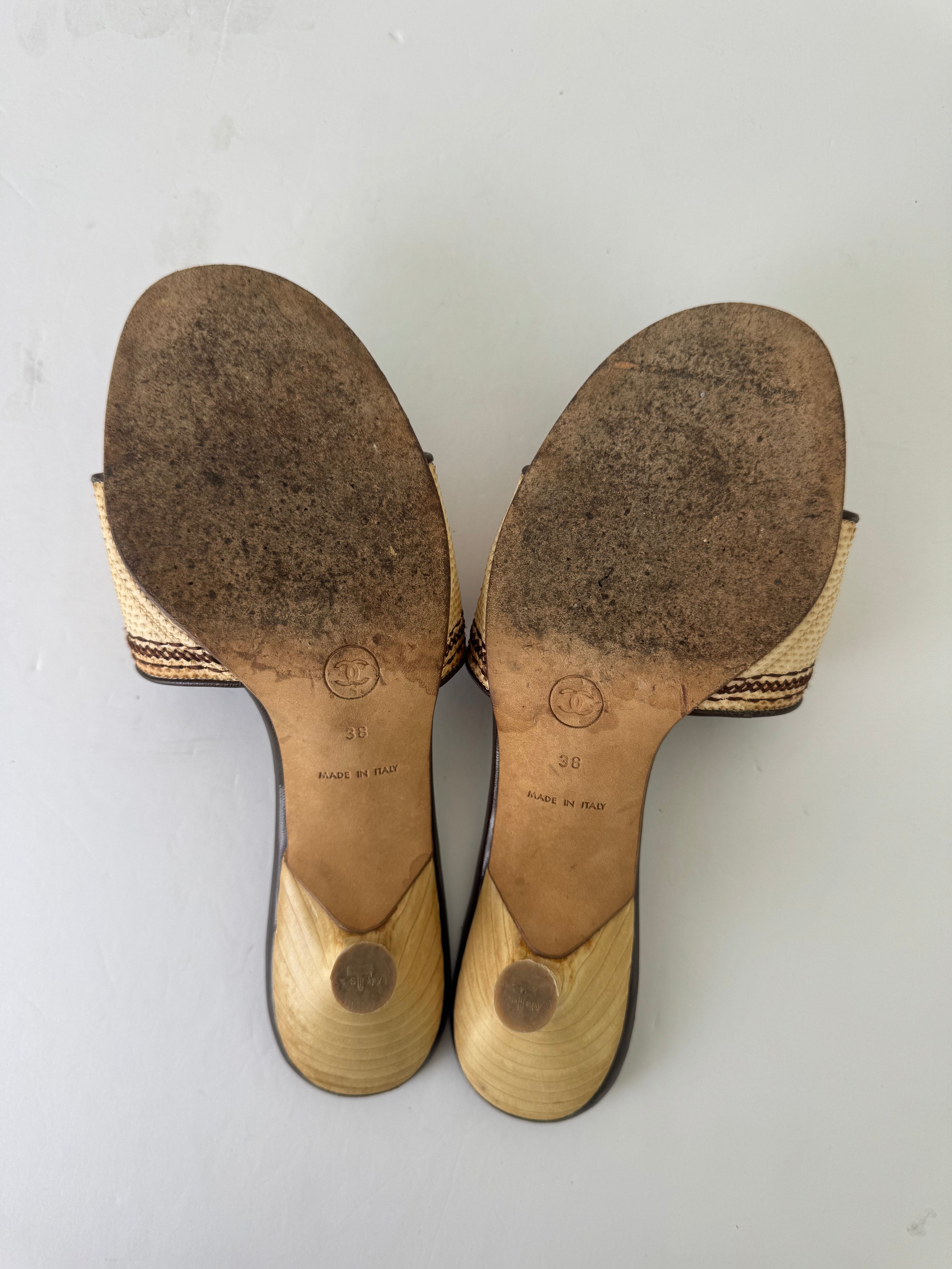 Chanel Vintage Mules 38