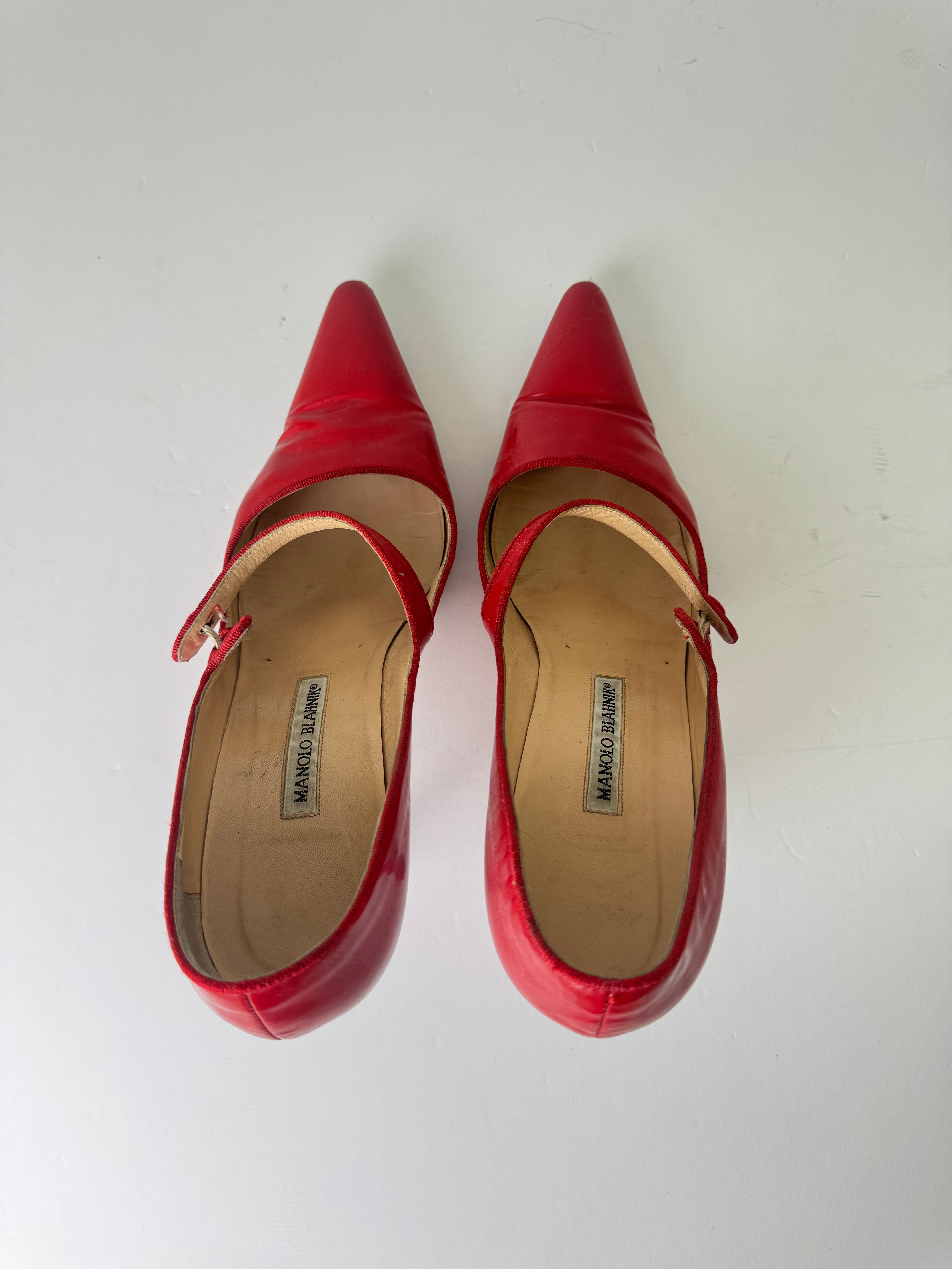 Manolo Blahnik Vintage Mary Jane Heels 41