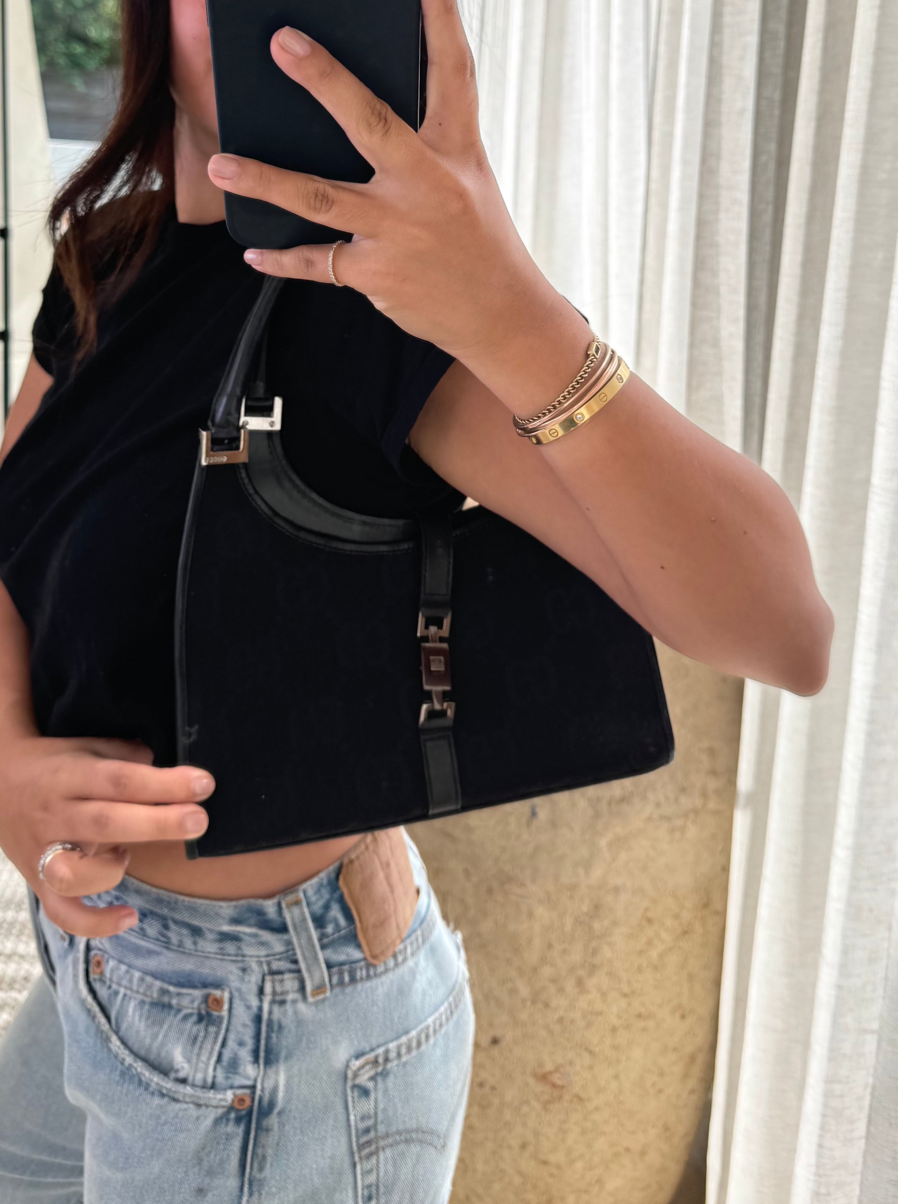 Gucci Jackie GG Shoulder Bag