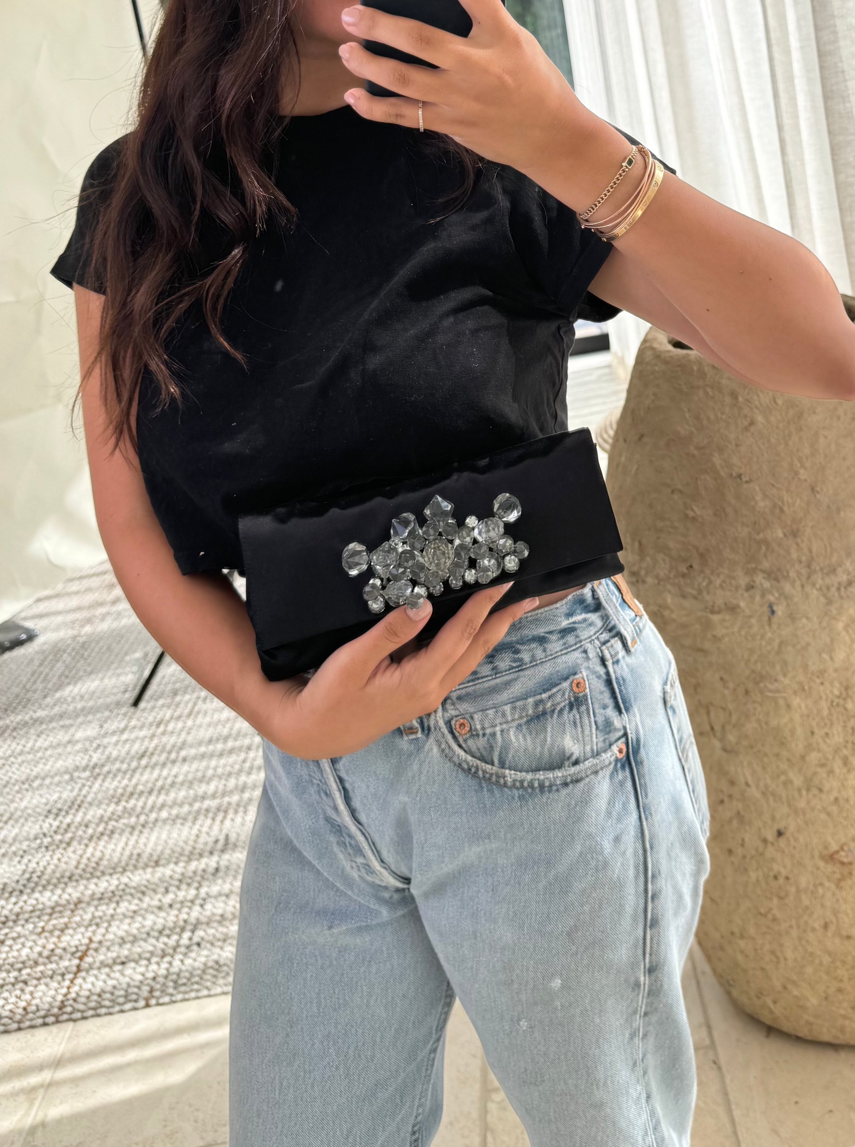 Prada Satin Clutch