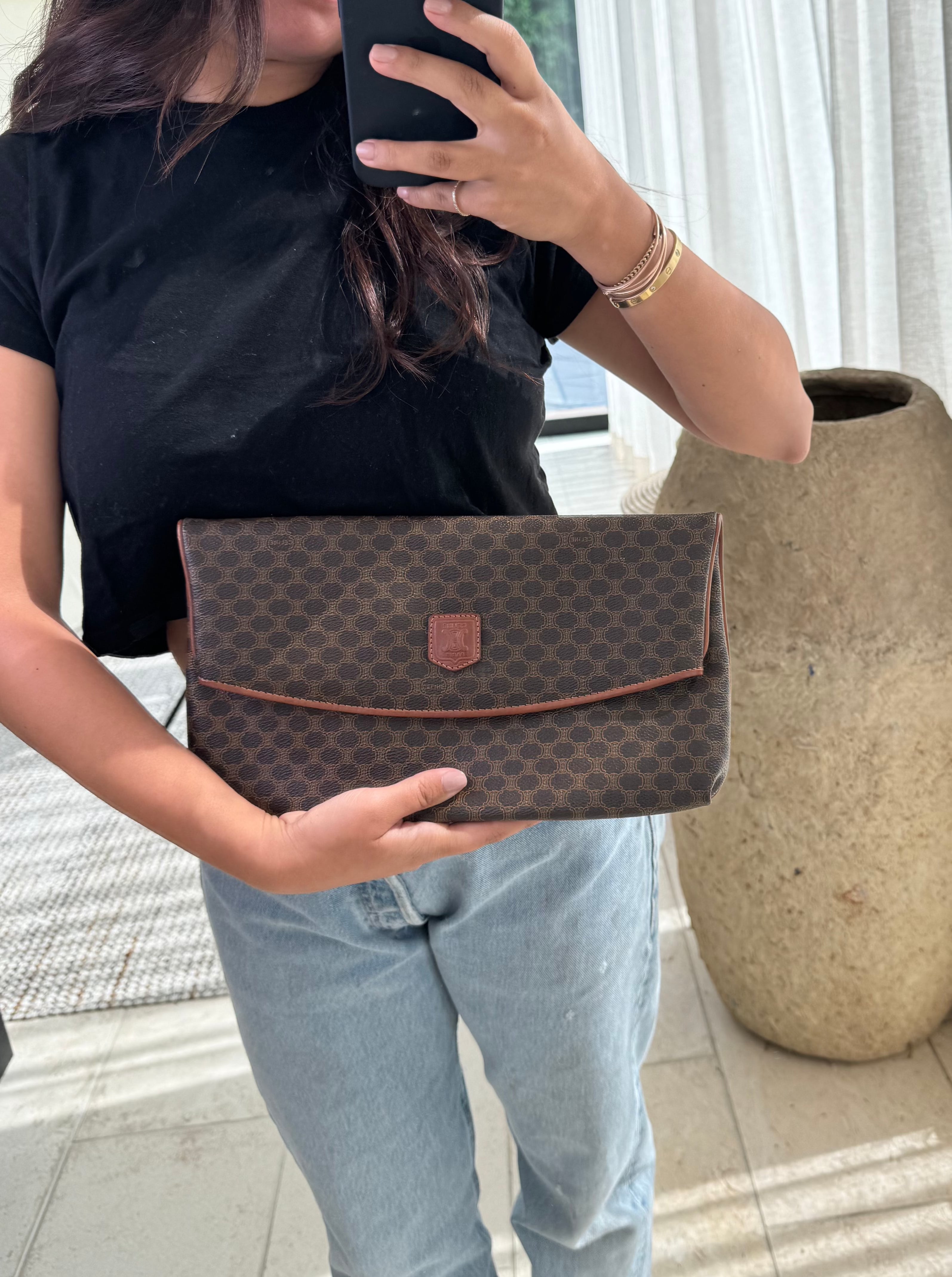 Celine Macadam Triomphe Clutch