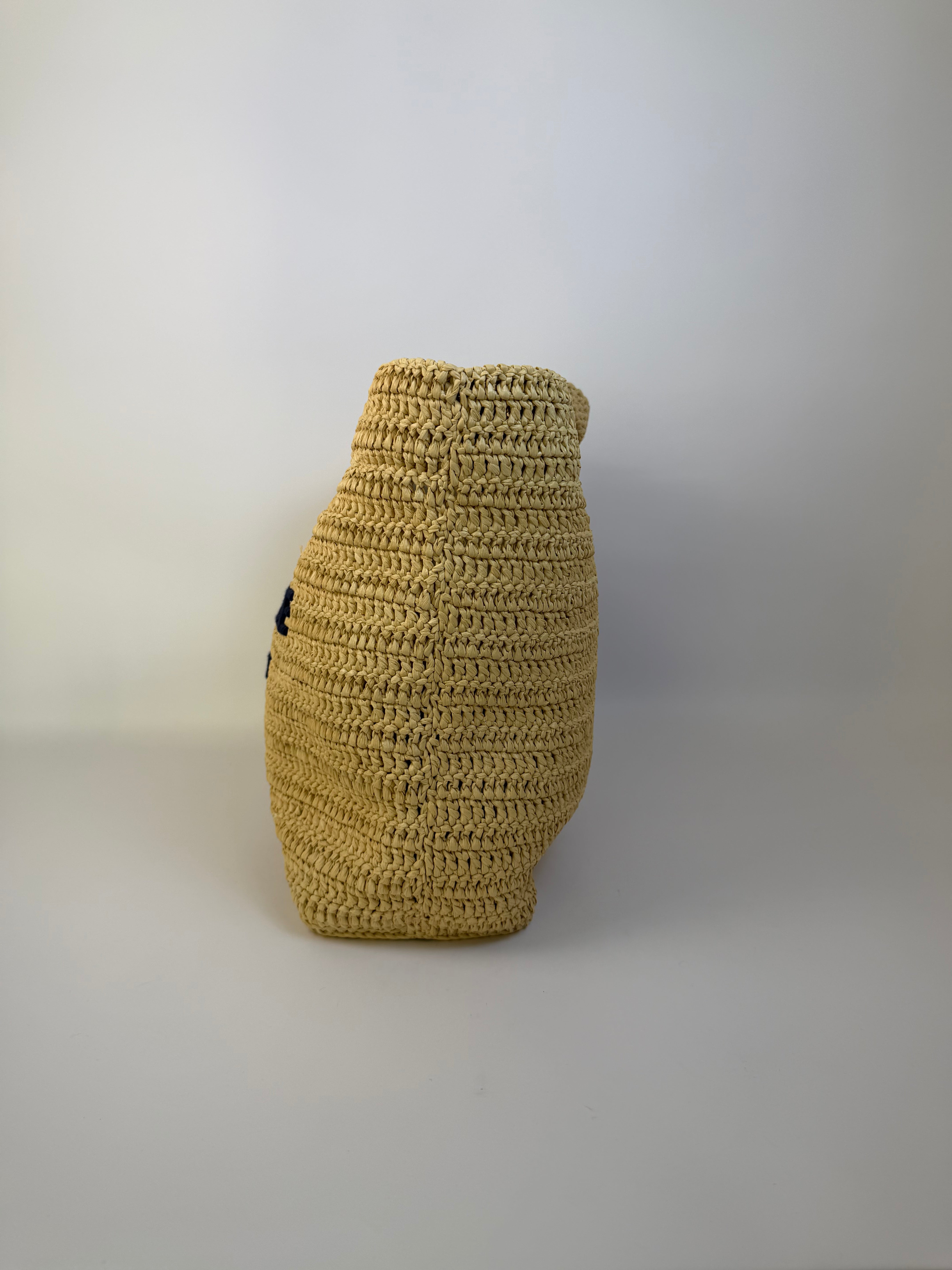 Saint Laurent Rive Gauche Raffia Handbag