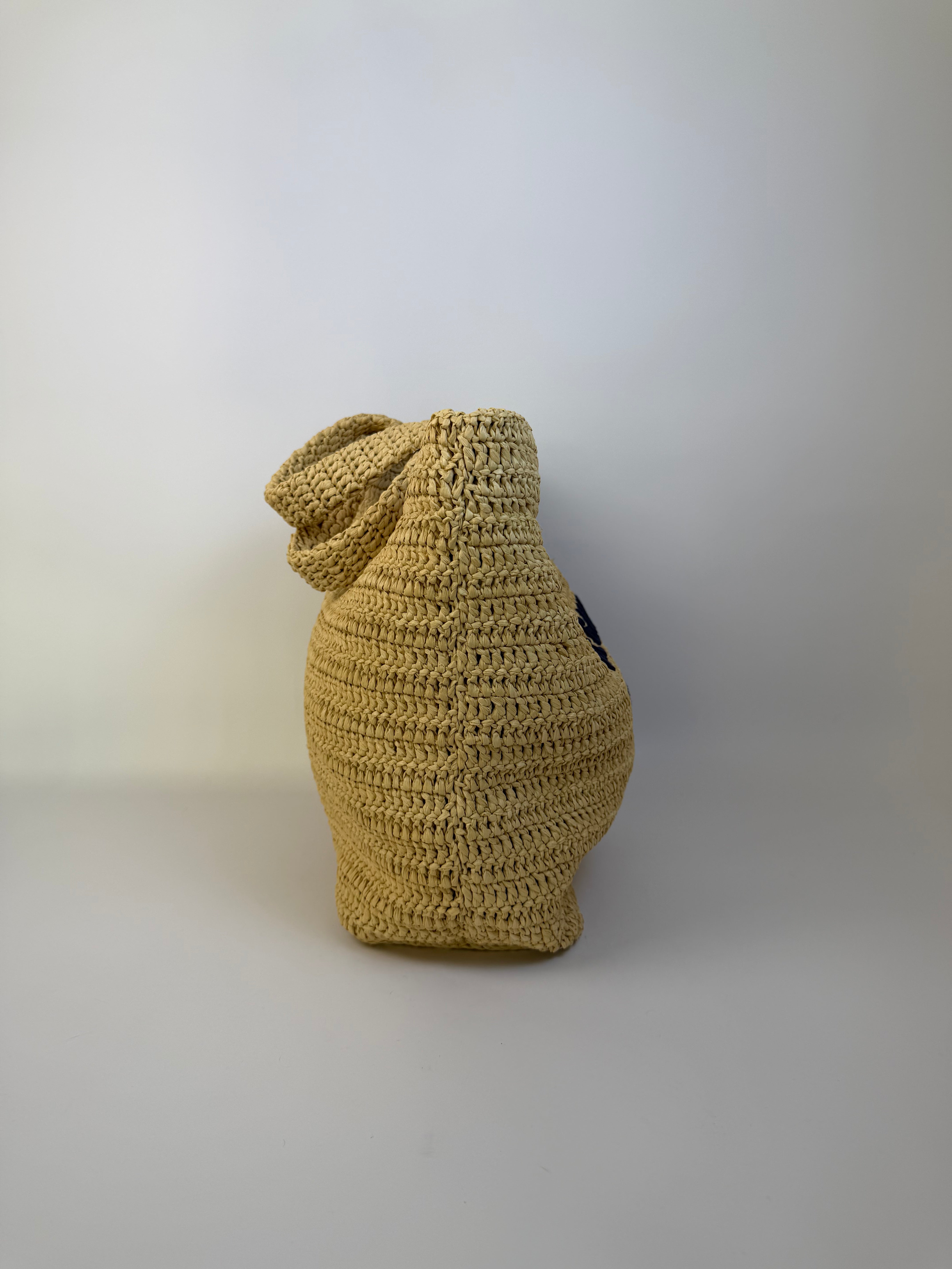 Saint Laurent Rive Gauche Raffia Handbag