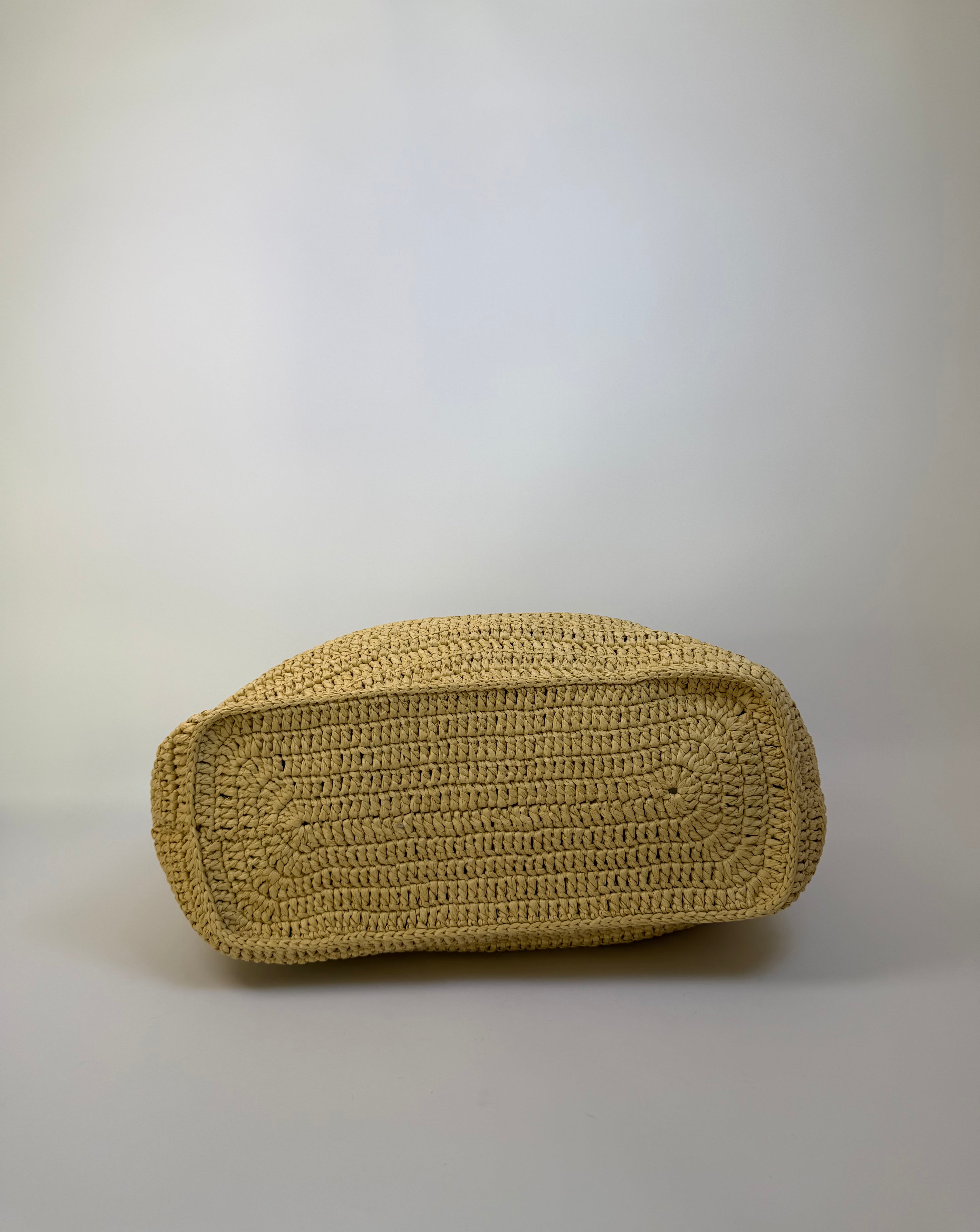 Saint Laurent Rive Gauche Raffia Handbag