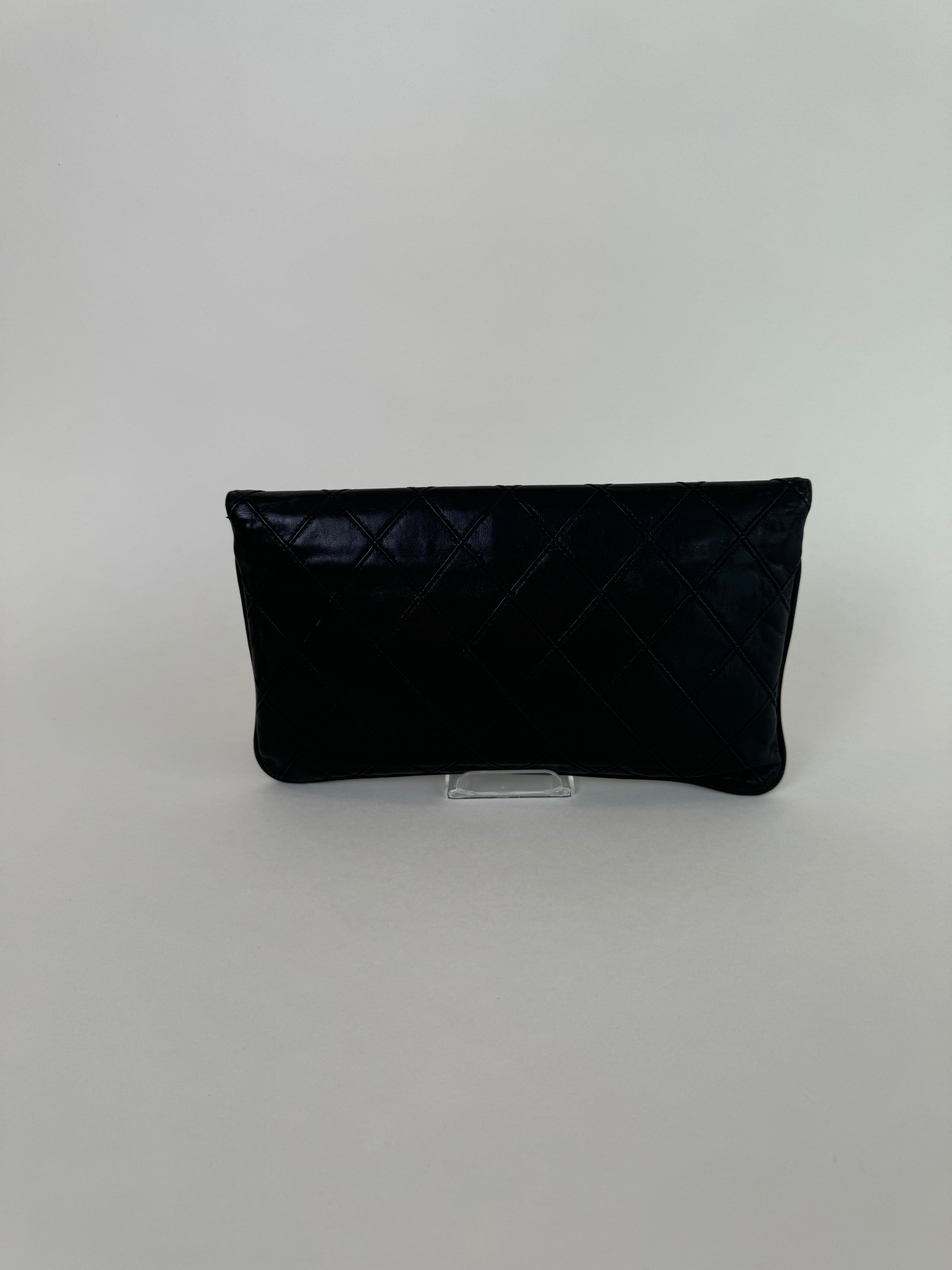 Chanel Lambskin Jumbo CC Clutch Rare