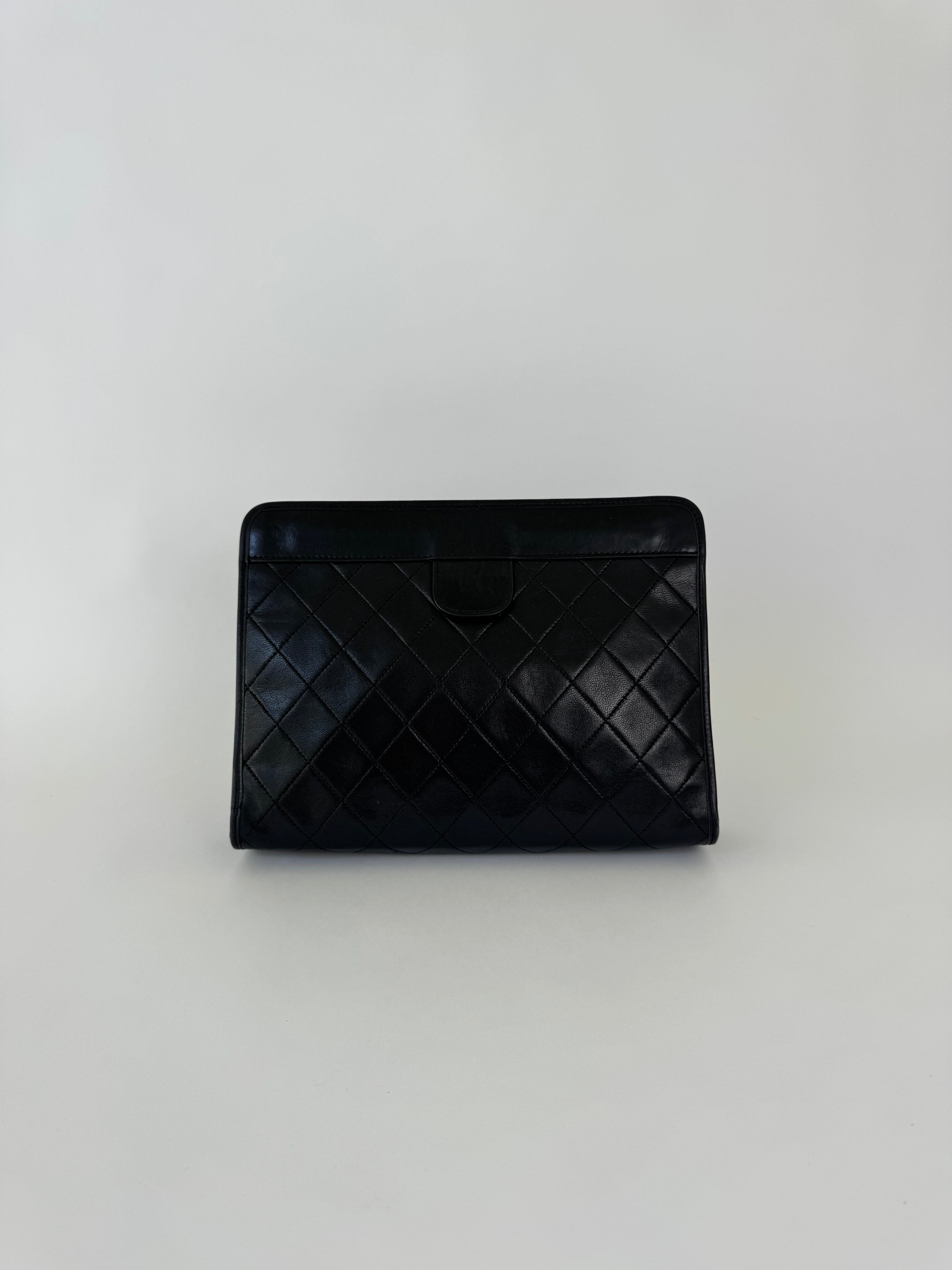 Chanel Vintage Calfskin Clutch