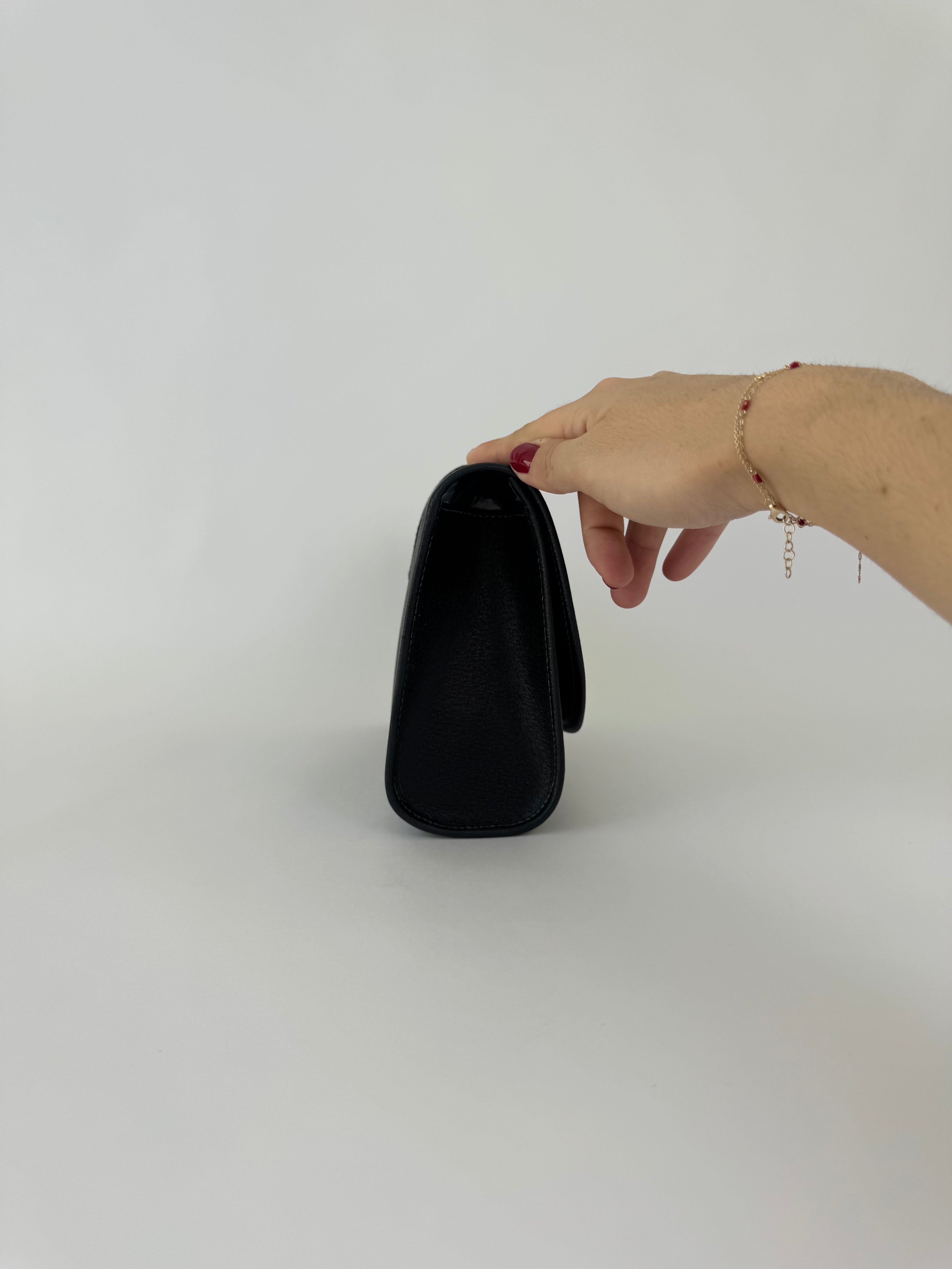 Gucci Black GG Vintage Clutch