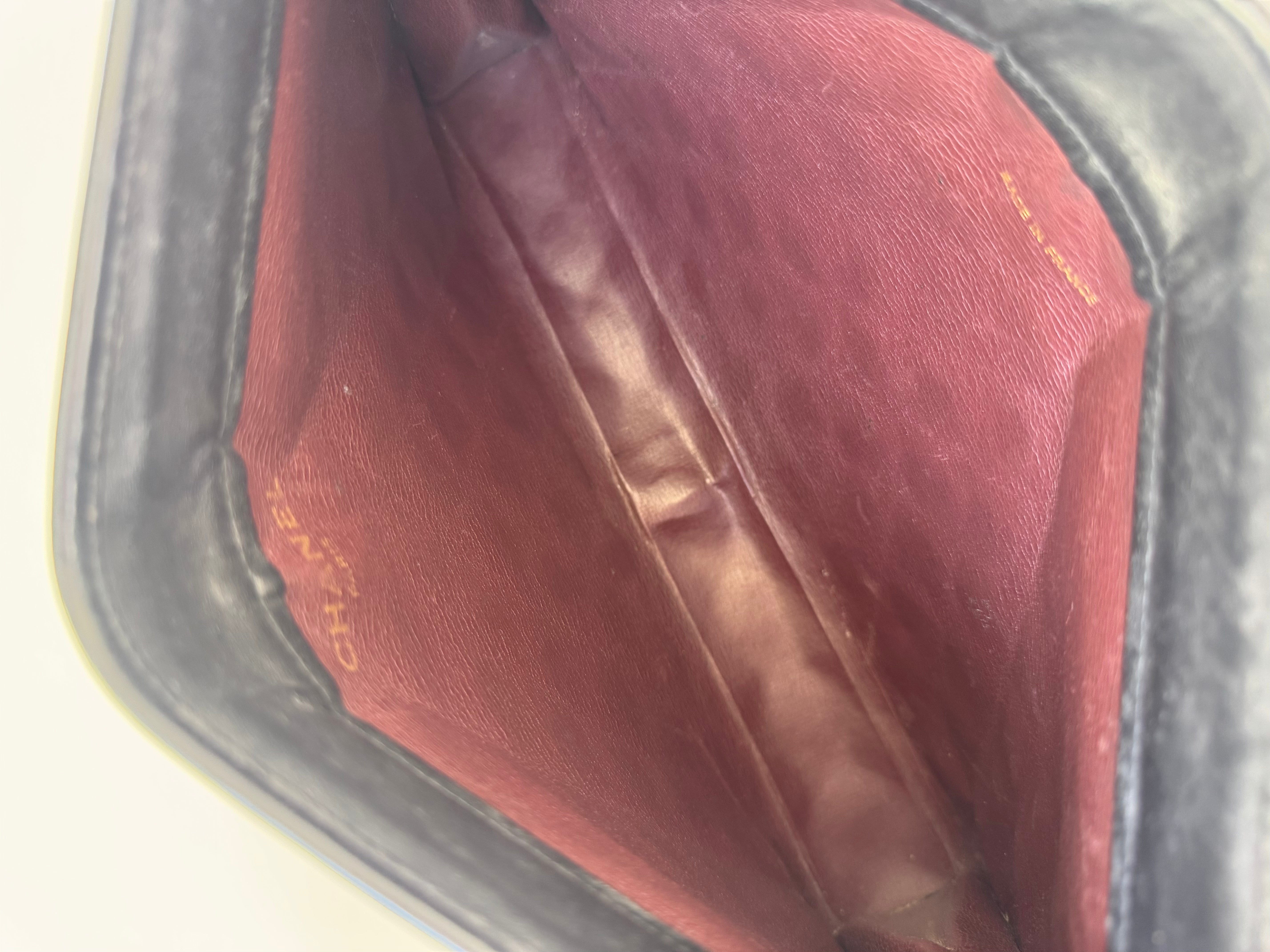 Chanel Vintage Calfskin Quilted Clutch Small