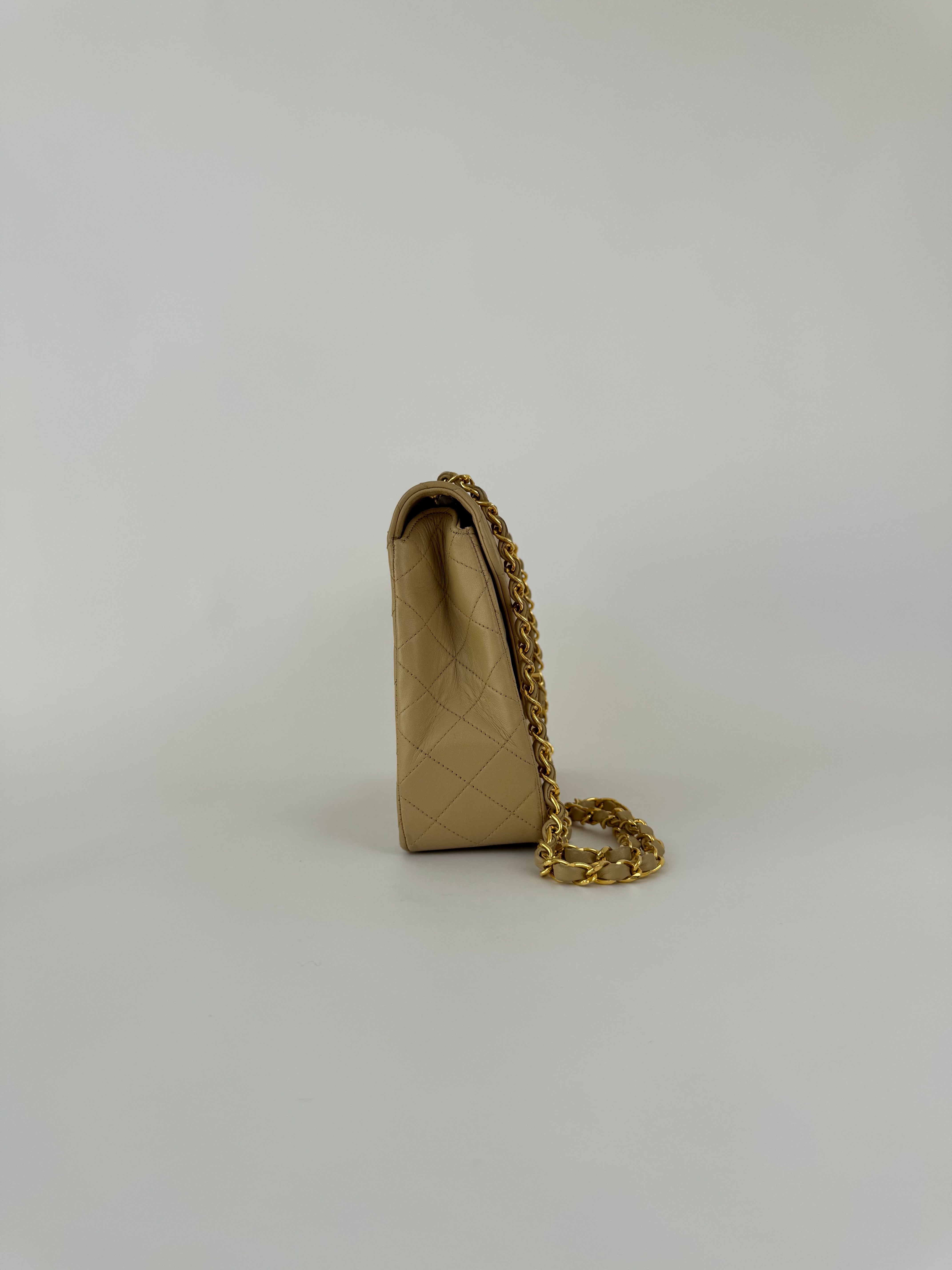 Chanel Vintage Calfskin Quilted Flap Shoulder Bag