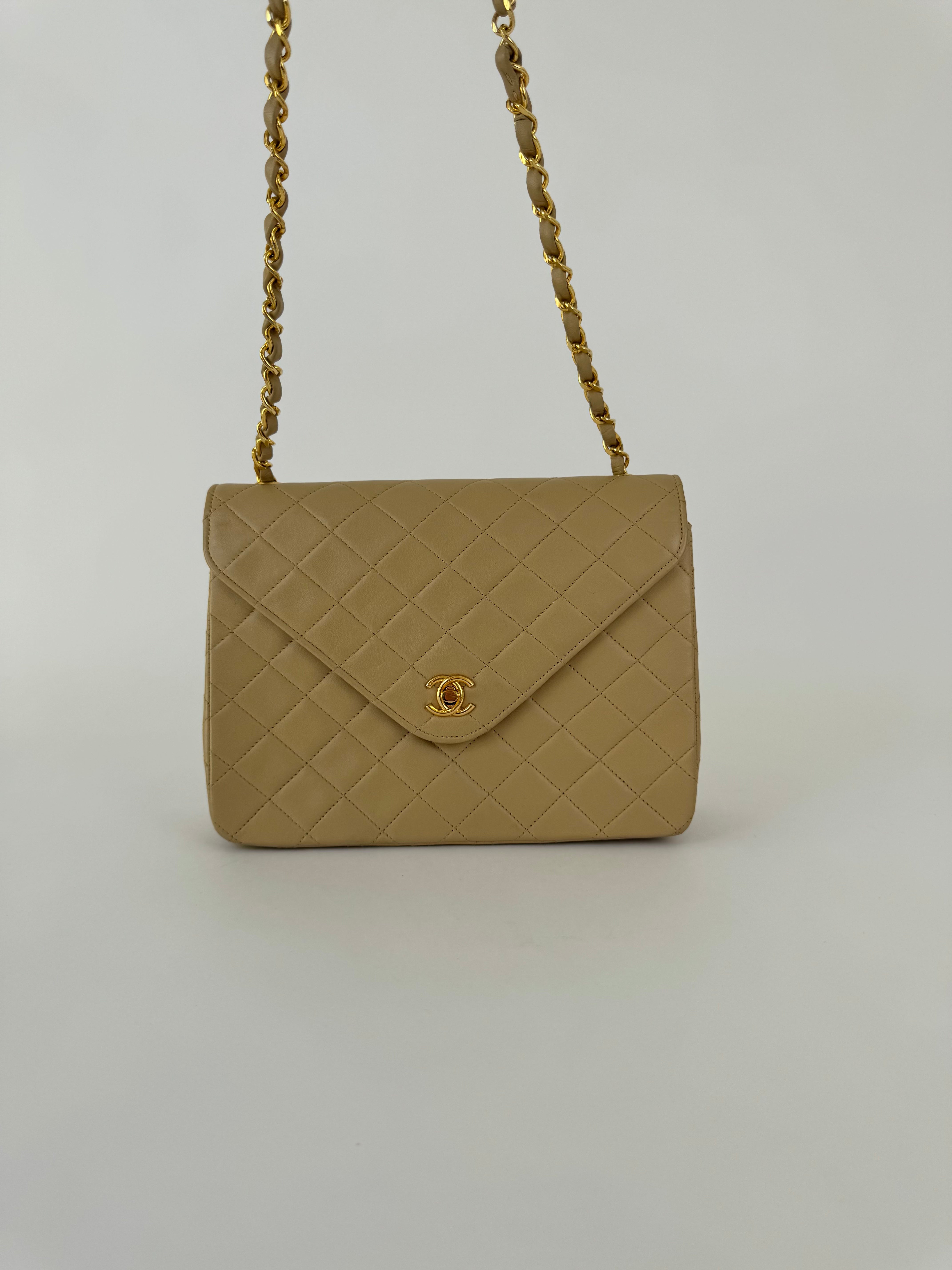 Chanel Vintage Calfskin Quilted Flap Shoulder Bag