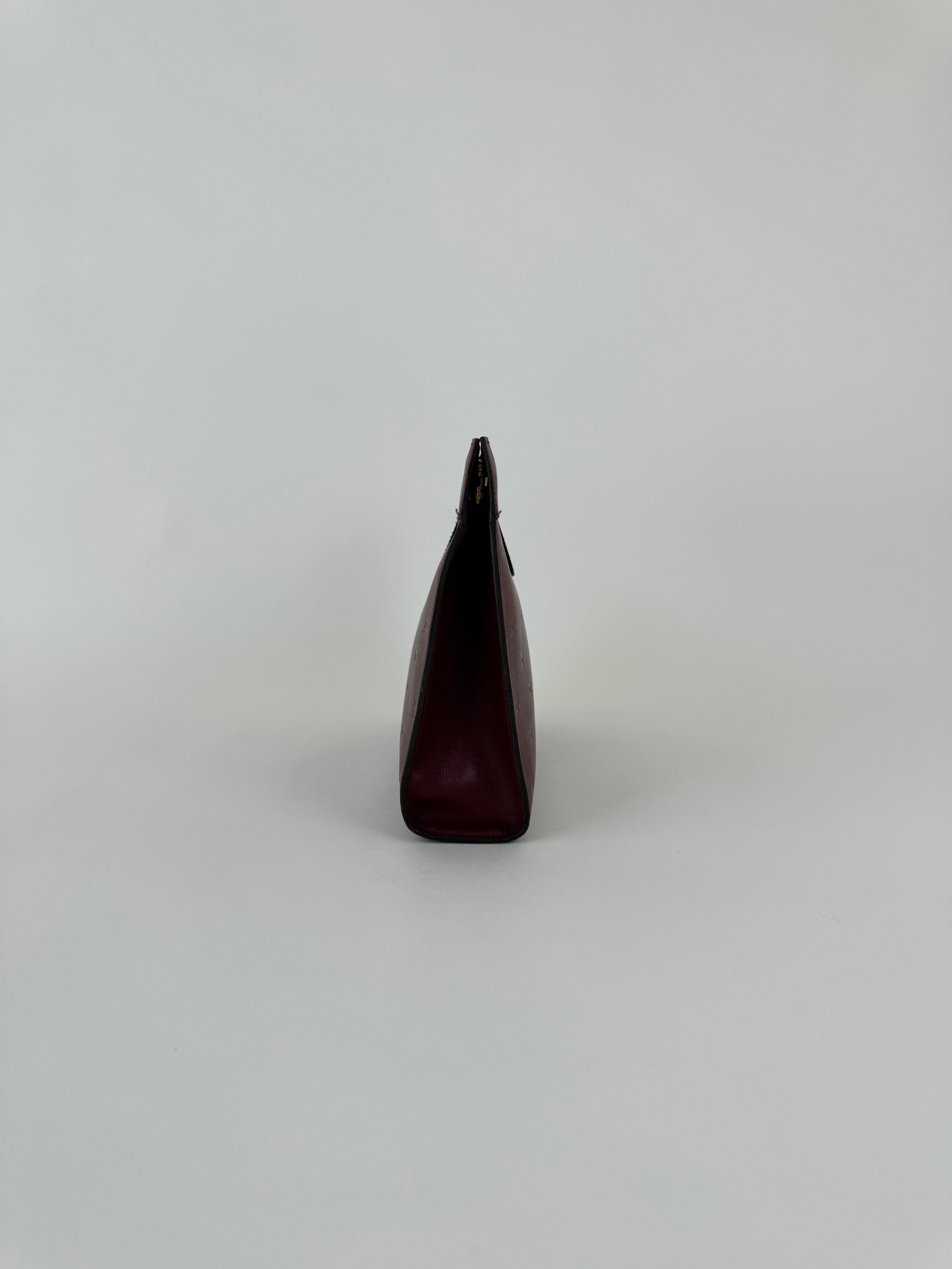 Chanel Bordeaux CC Vintage Clutch Rare