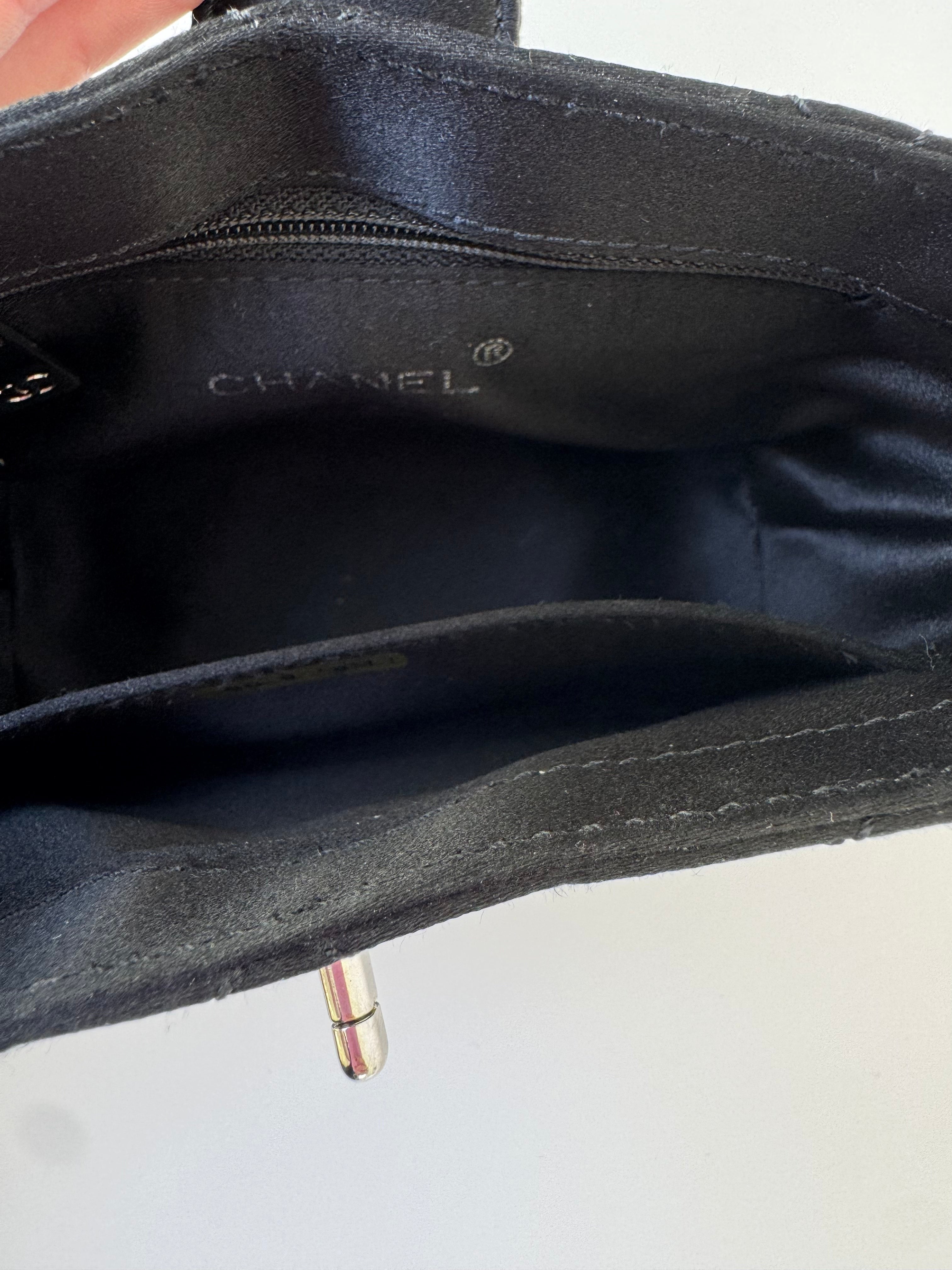 Chanel Quilted Satin Evening Bag Rare