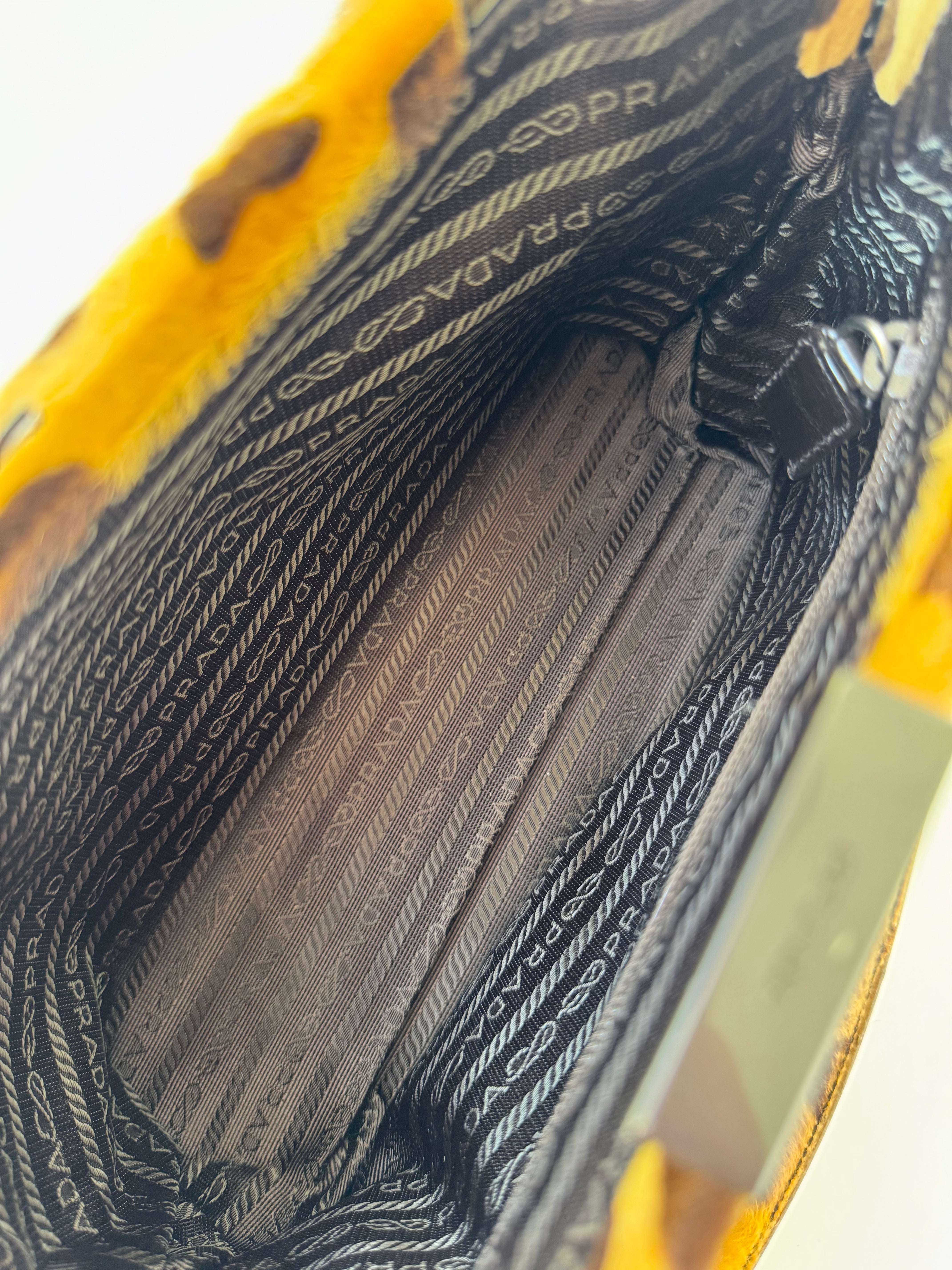 Prada Vintage Leopard Shoulder Bag