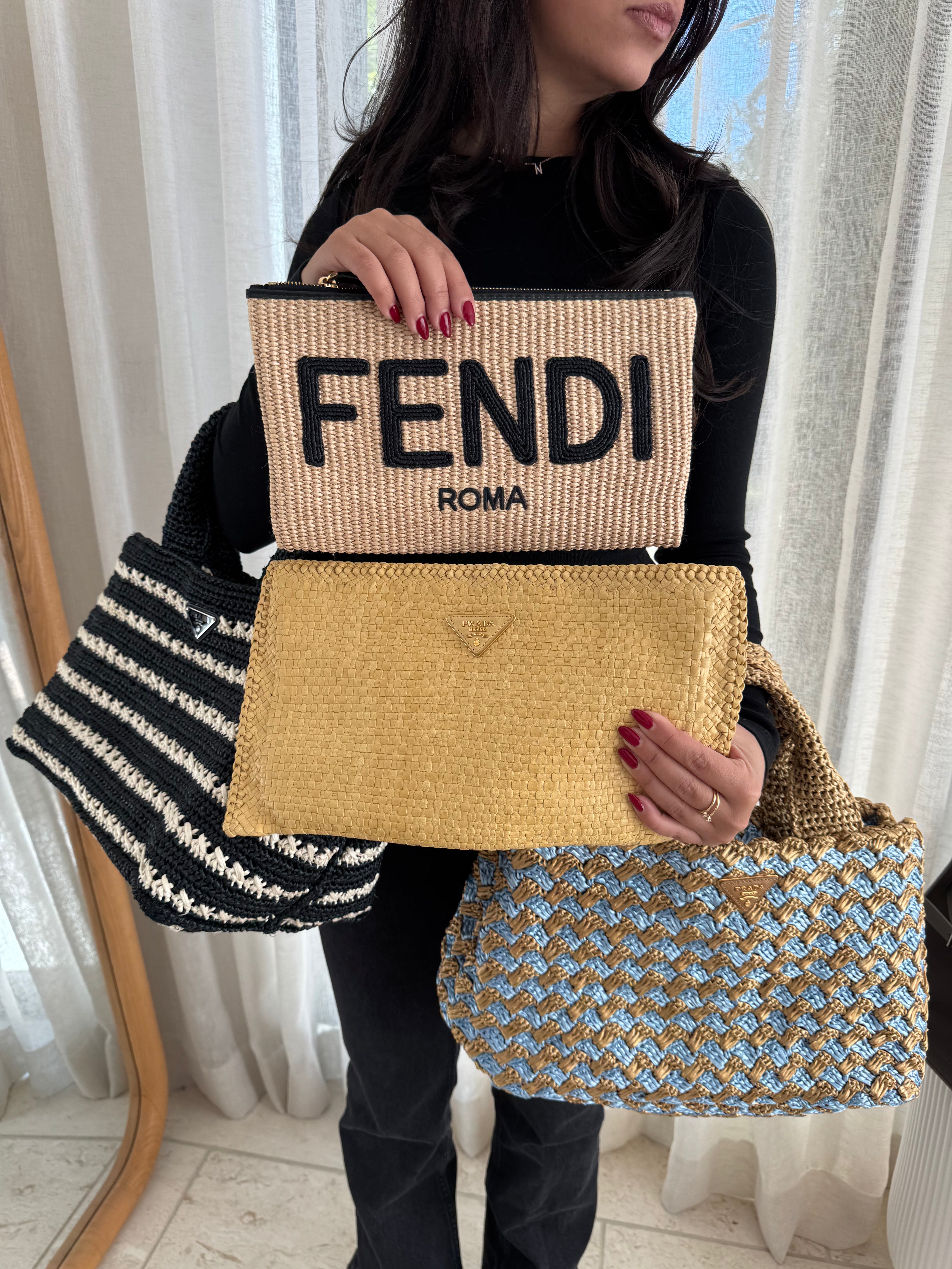 Prada Woven Vintage Clutch