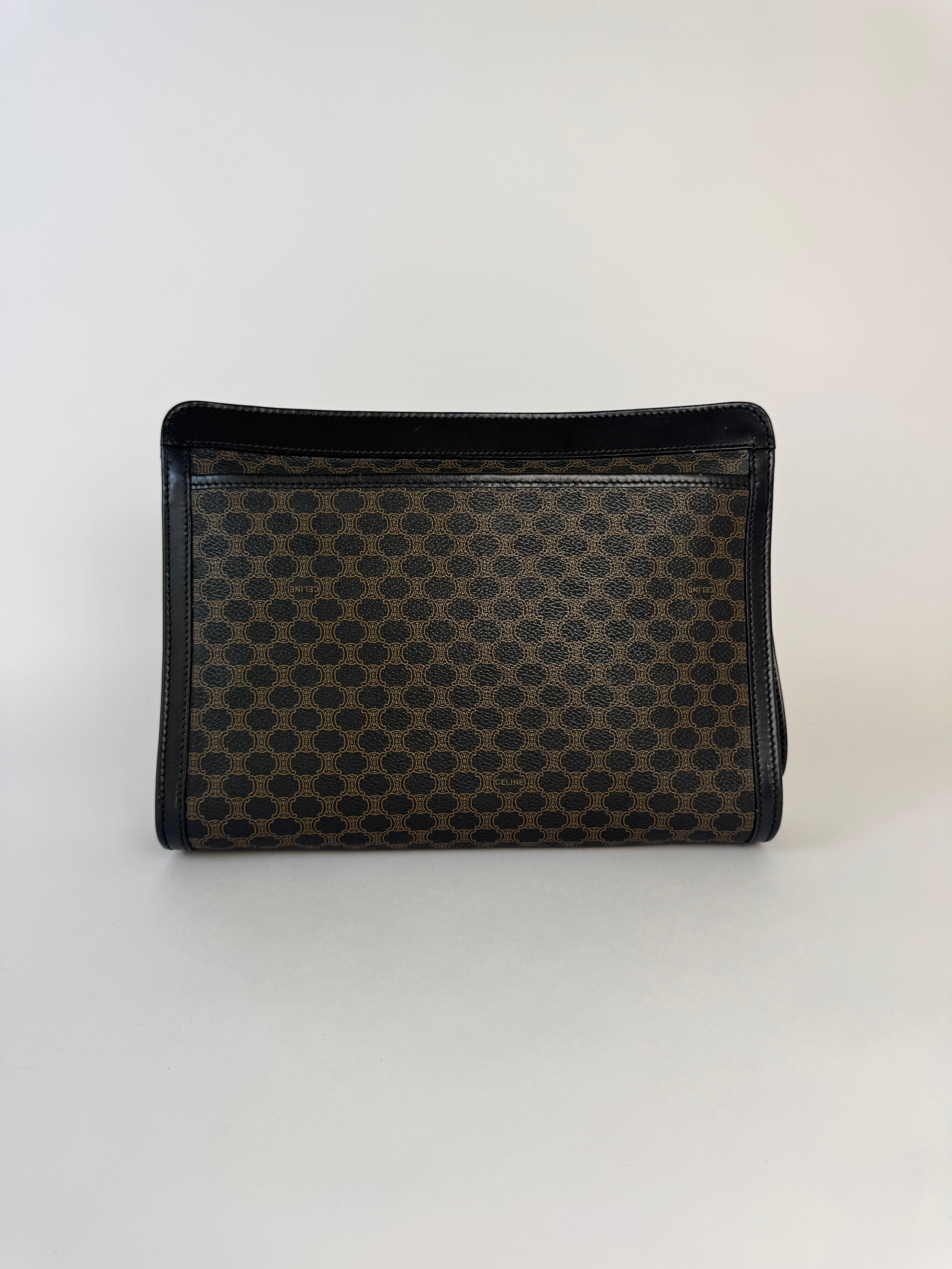 Celine Macadam Brown Clutch
