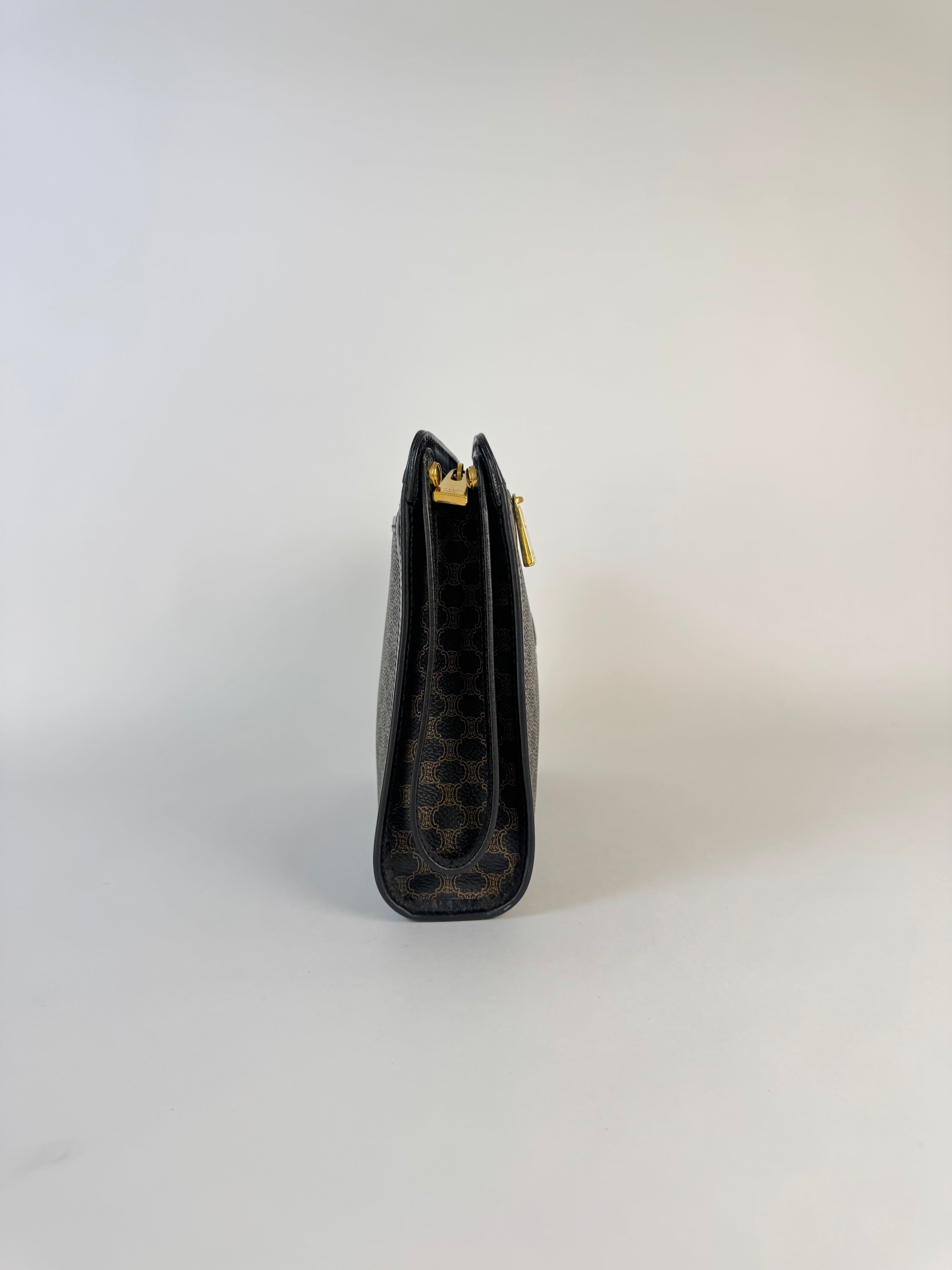 Celine Macadam Brown Clutch