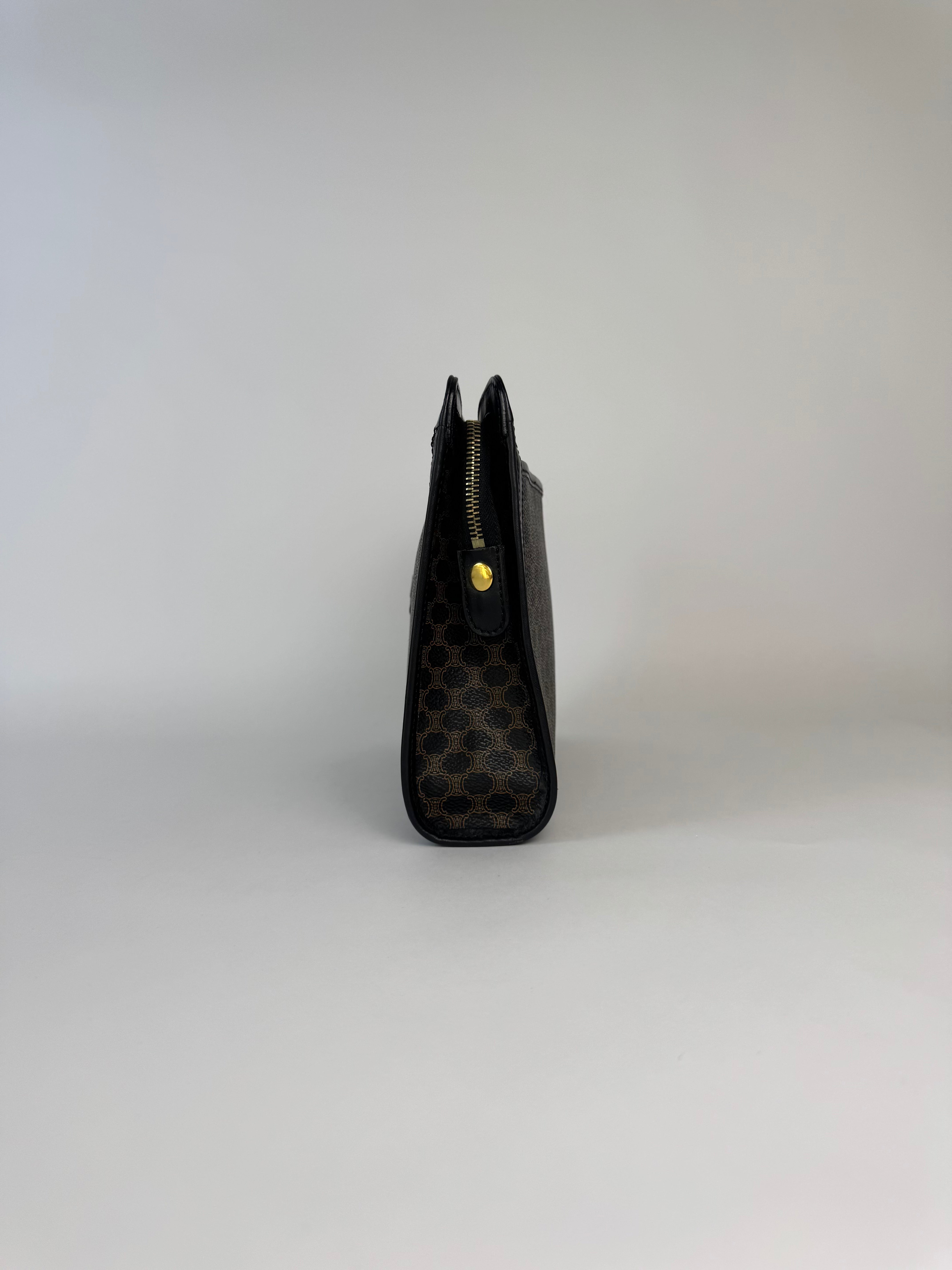 Celine Macadam Brown Clutch