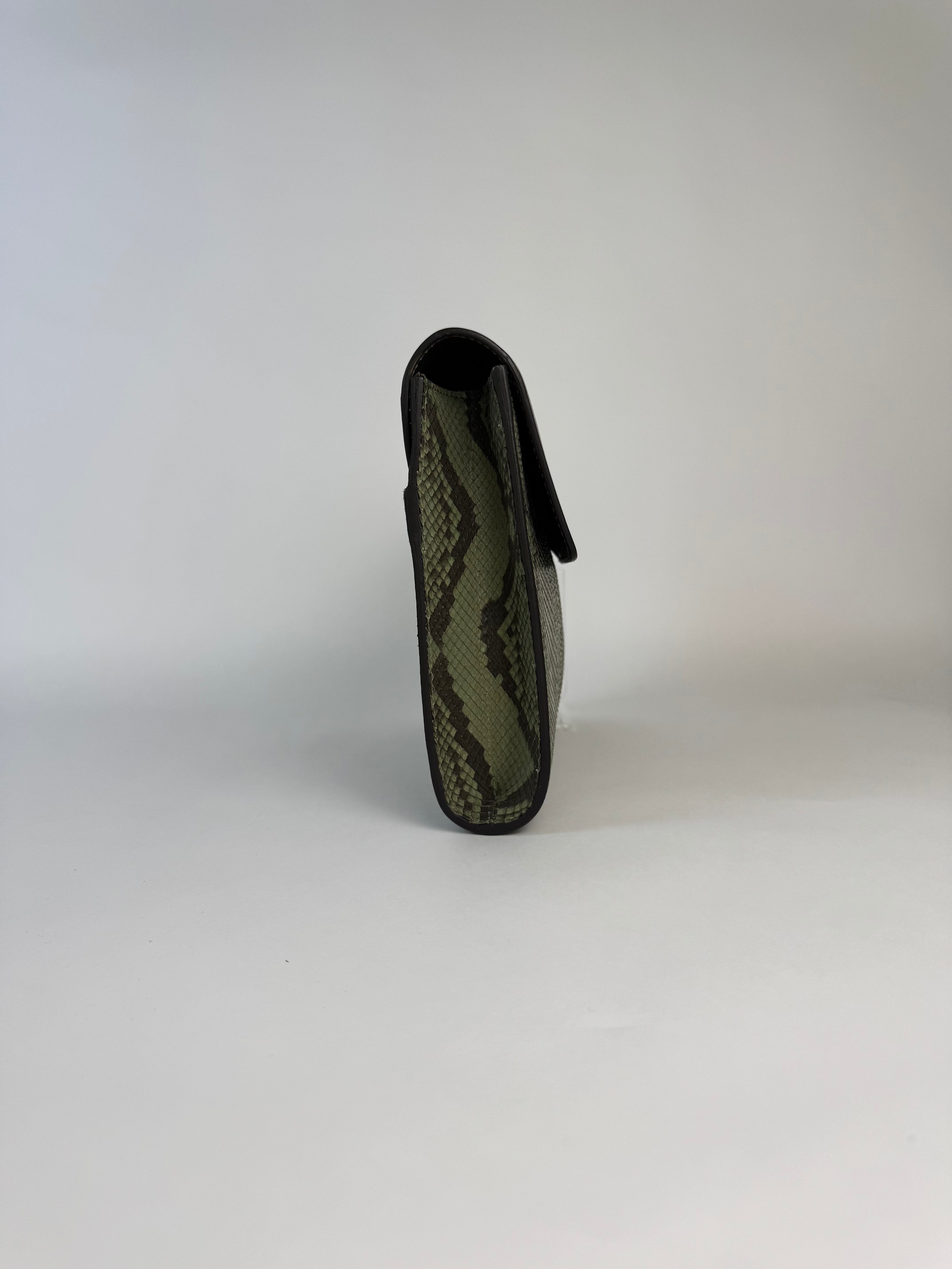 Gucci Vintage Python Clutch