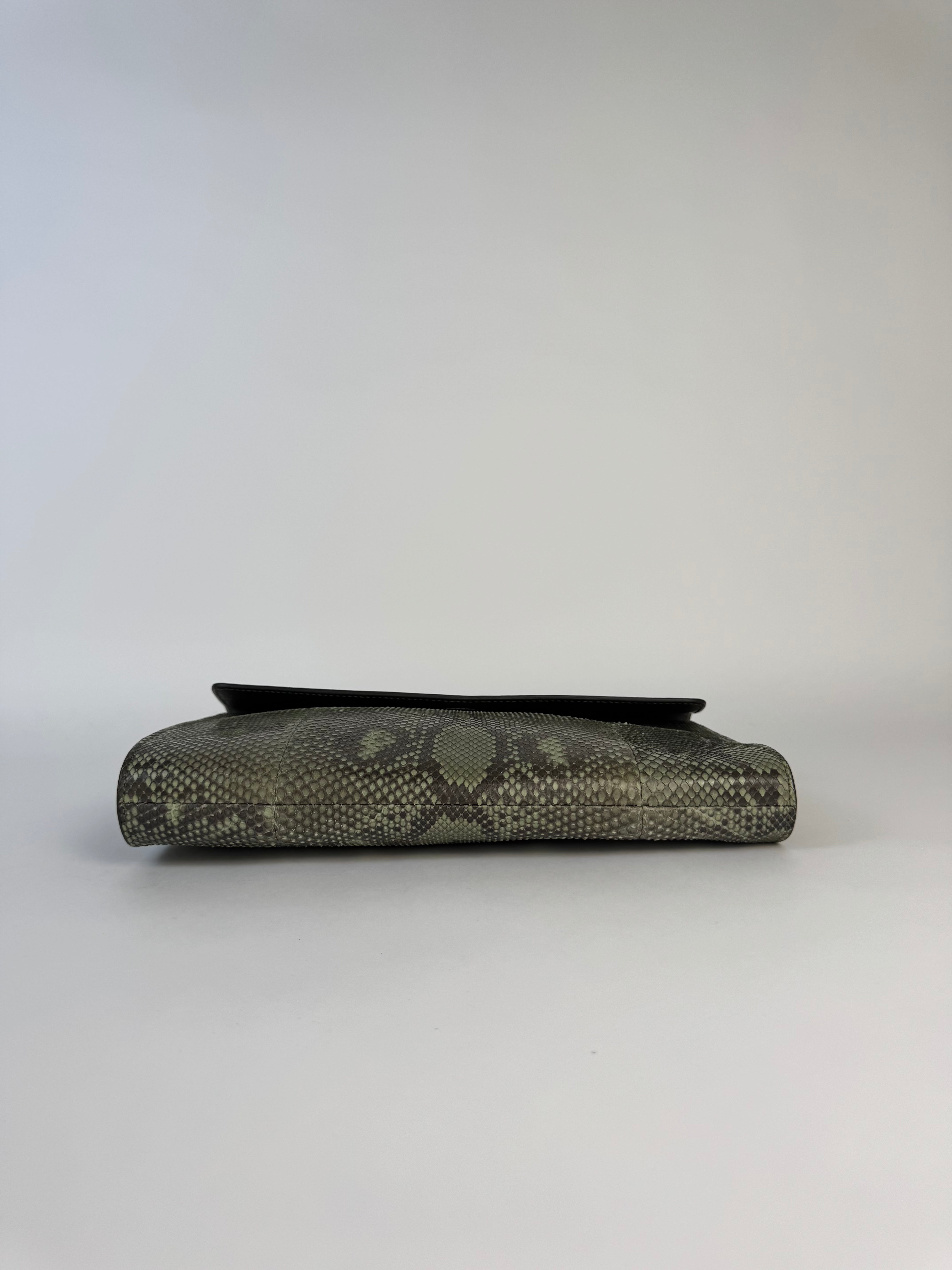 Gucci Vintage Python Clutch