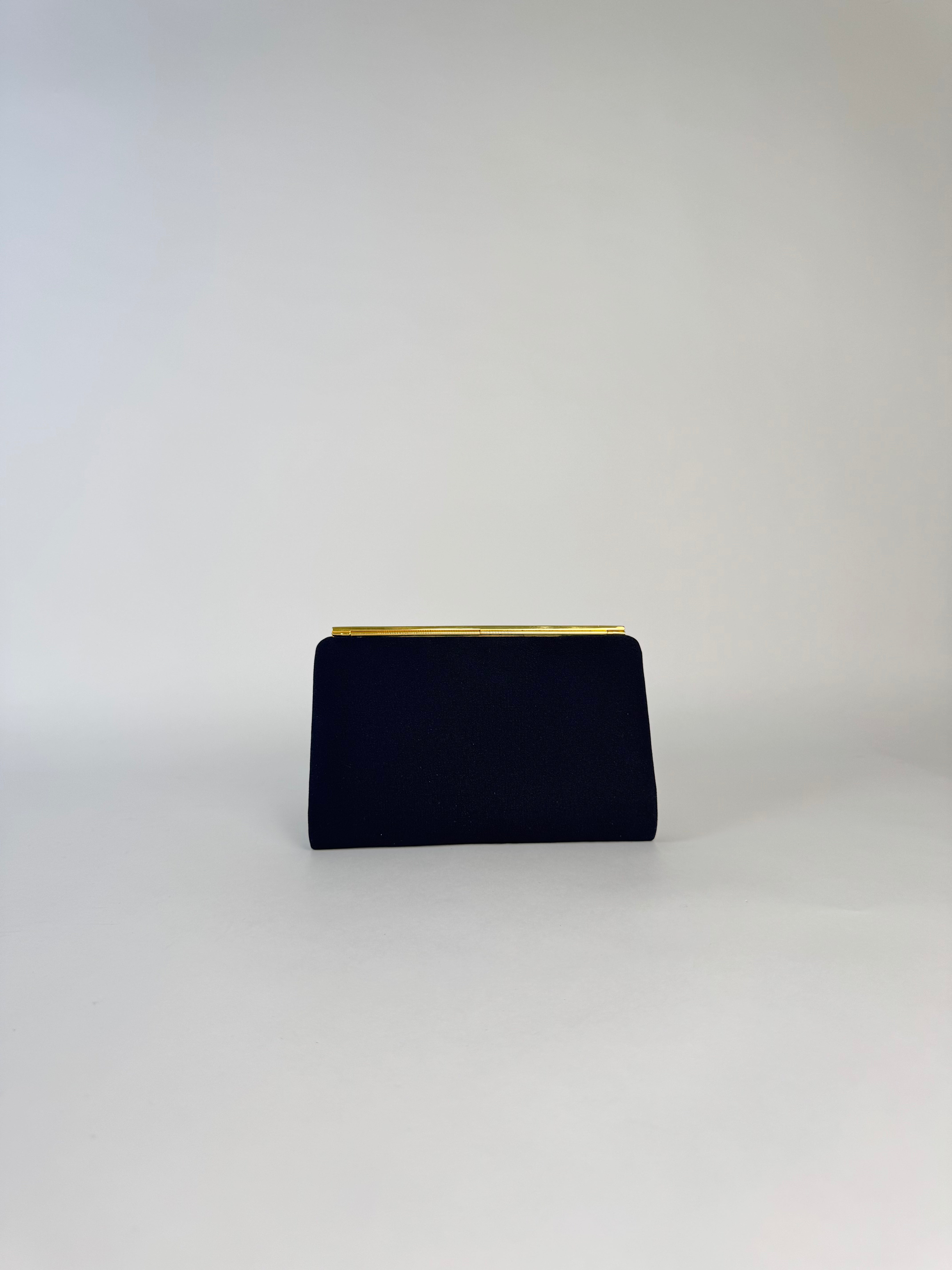 Gucci Black Canvas Evening Clutch
