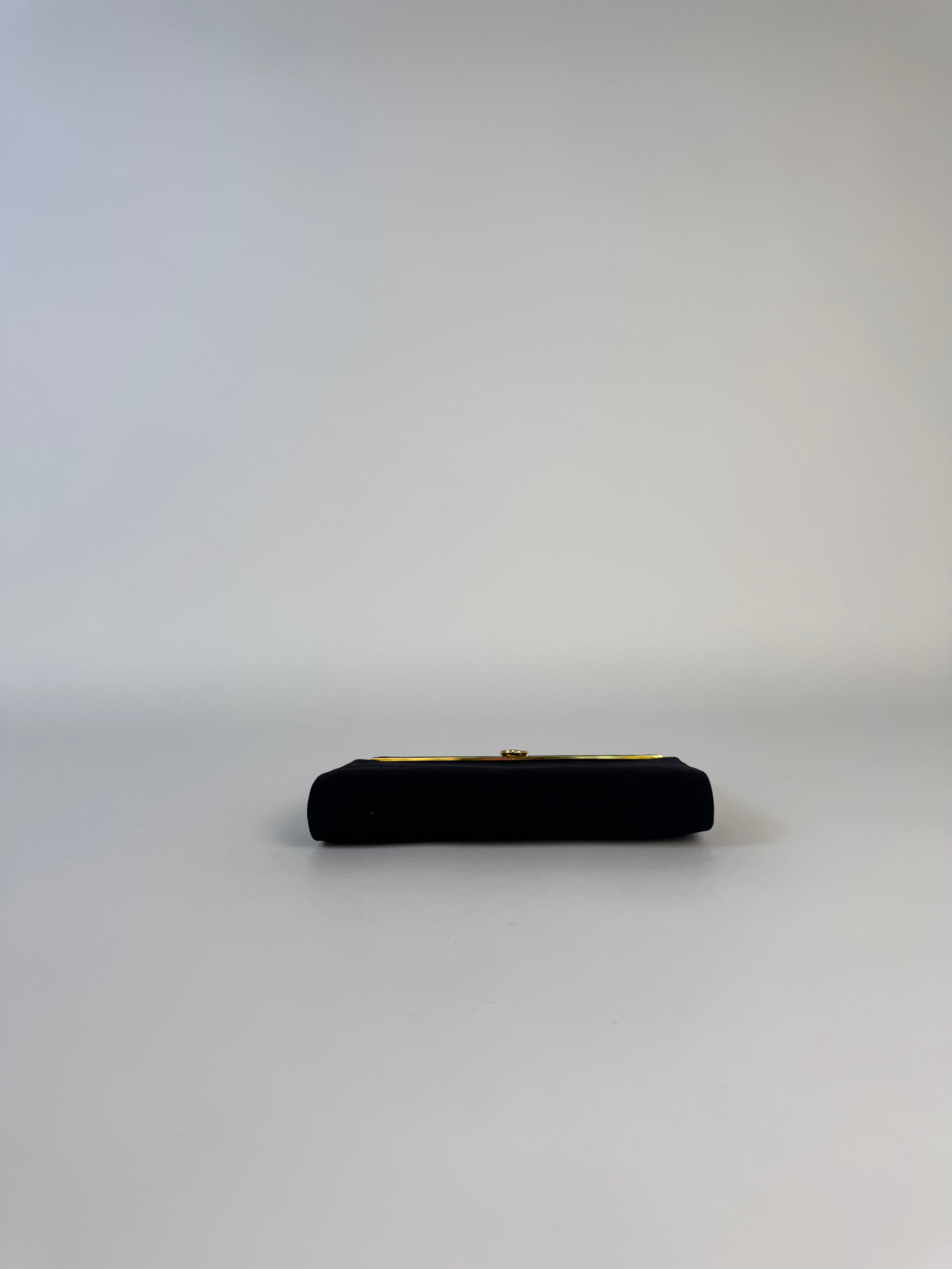 Gucci Black Canvas Evening Clutch