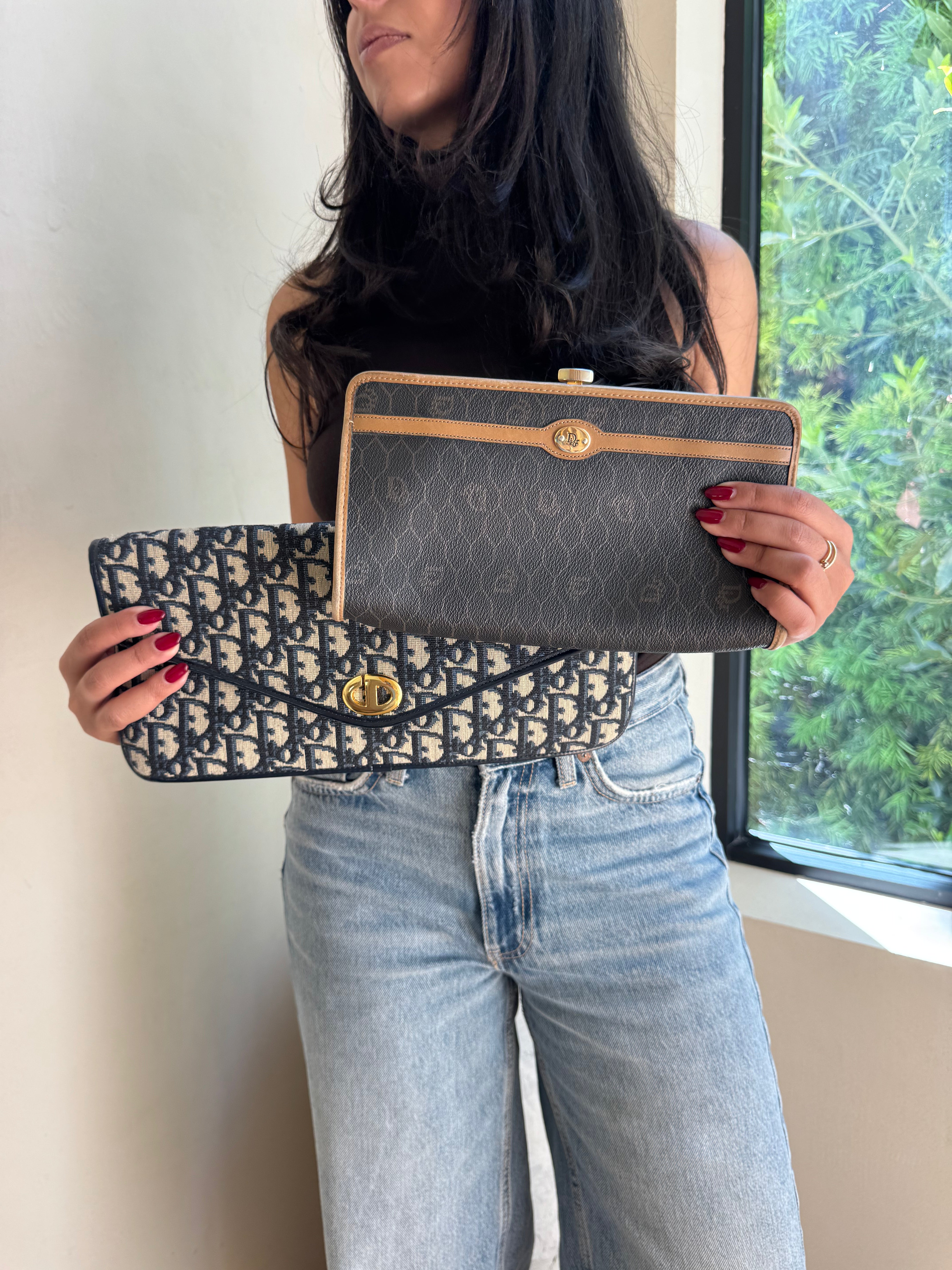 Dior Vintage Canvas Clutch